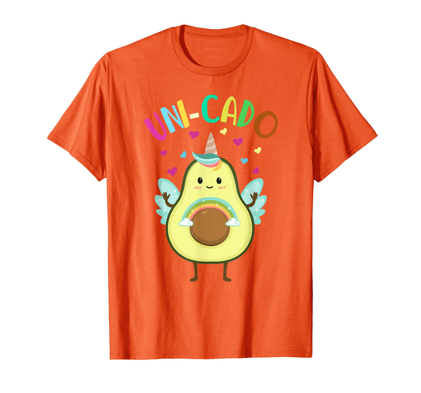Cute Avocado Shirt Kids Toddler Little Girl Unicorn Birthday T-Shirt