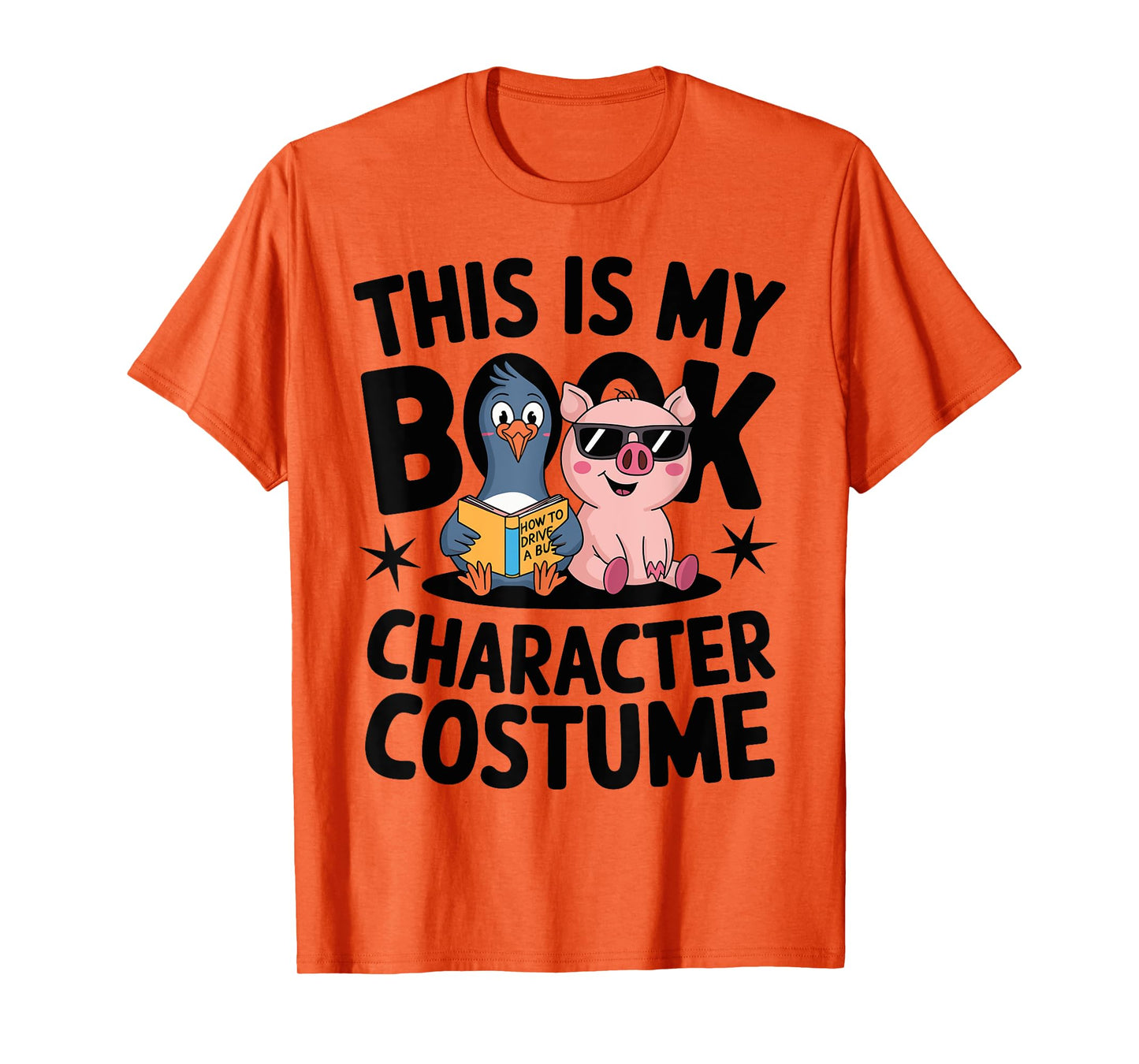This Is My Book Character Costume Penguin Pig T-Shirt