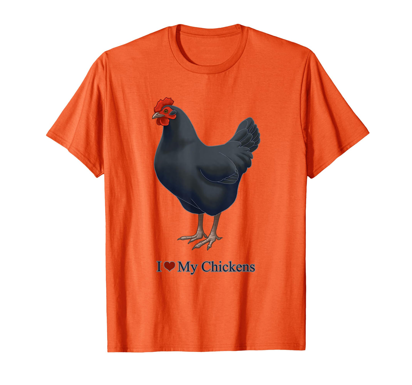 I Heart (Love) My Black Australorp Chicken Hen T-Shirt