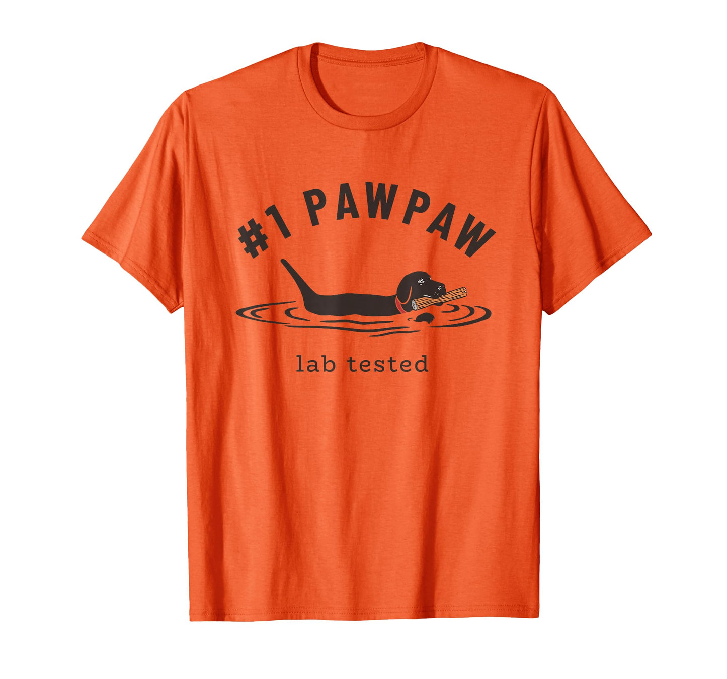 Black Lab #1 PawPaw - Labrador Retriever Owner Grandpa T-Shirt