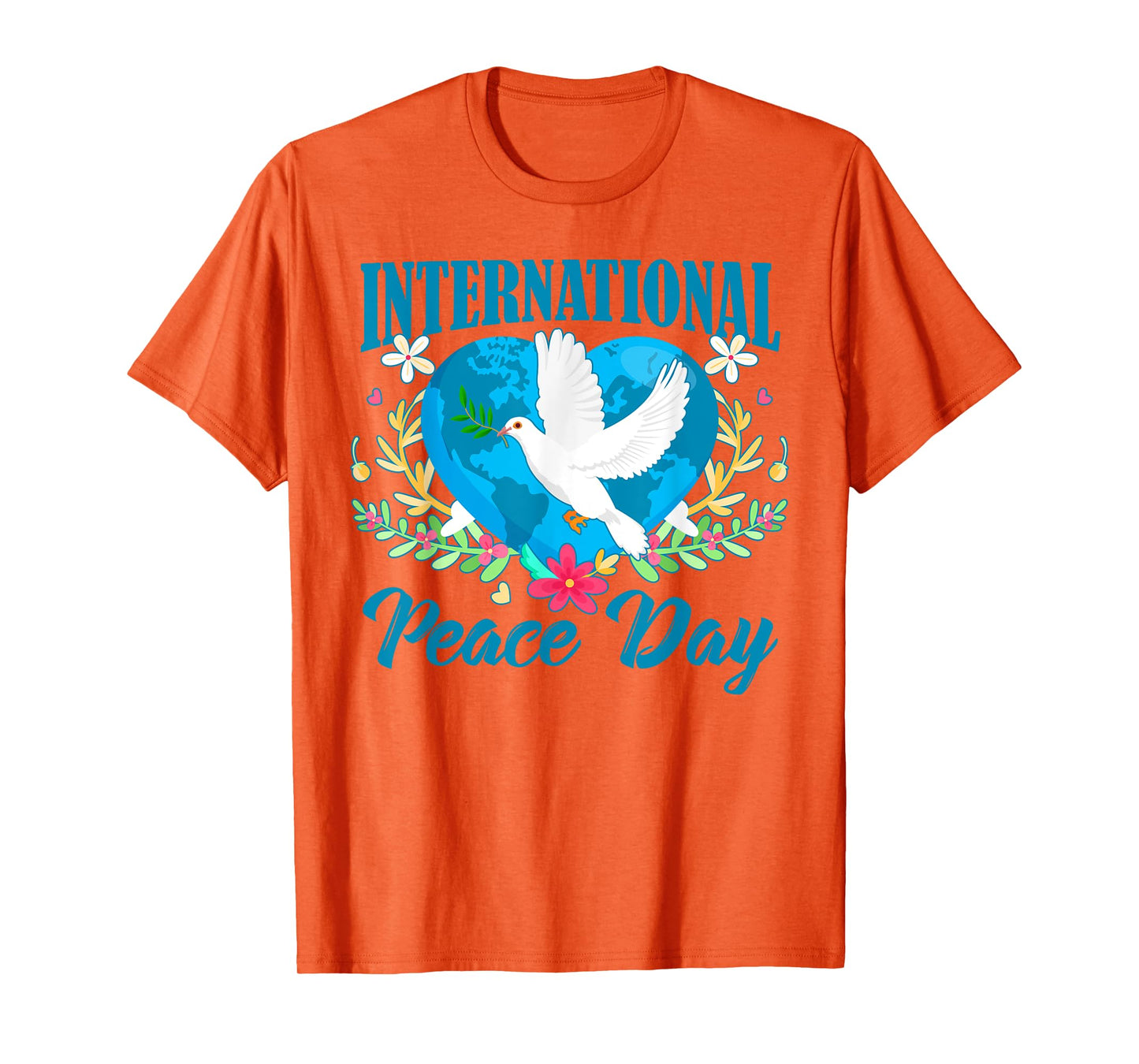 Funny Peace Bird World Peace Day International Day Of Peace T-Shirt