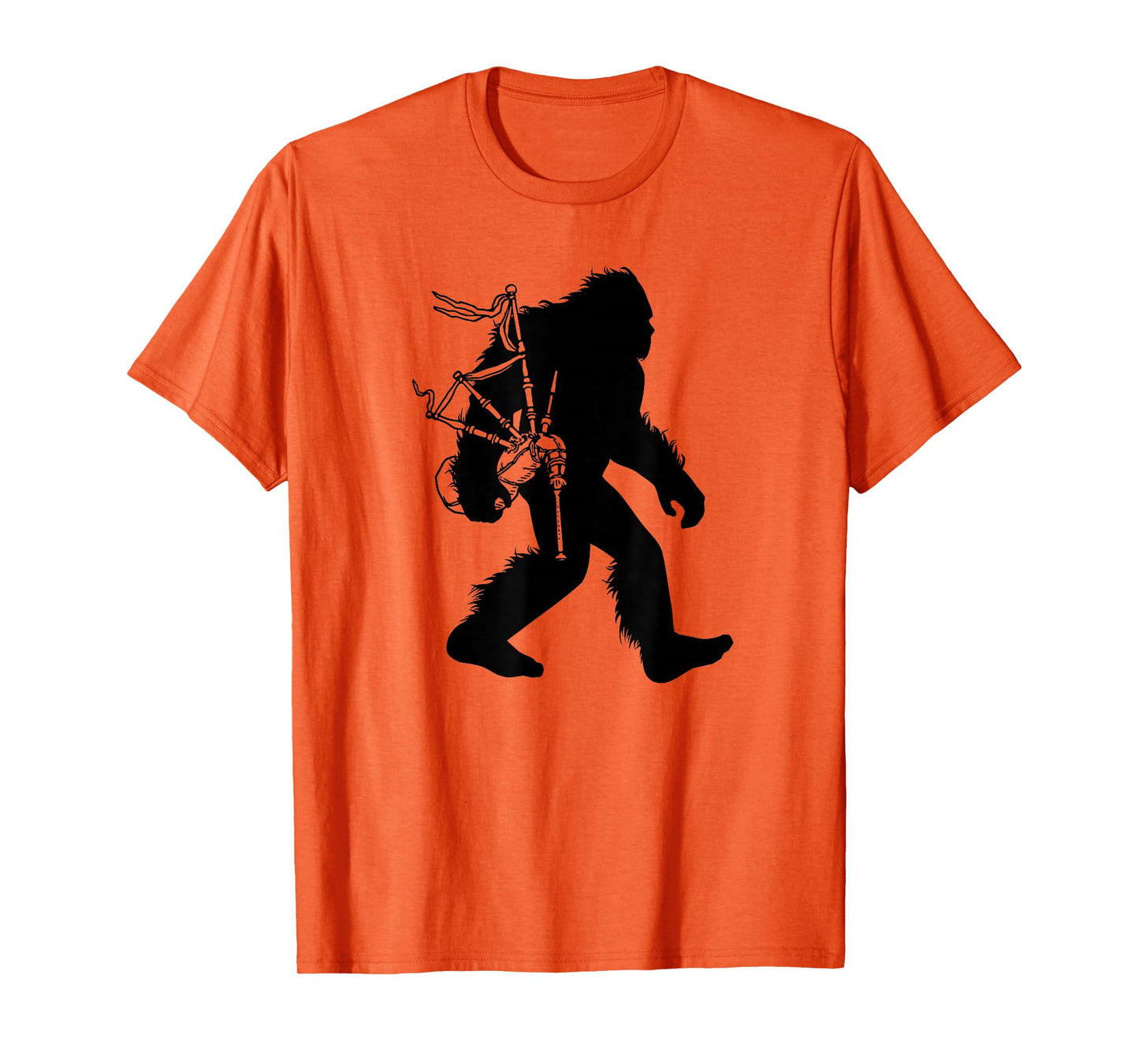 Bigfoot Bagpipes Irish Sasquatch Scottish Bagpiper T-Shirt