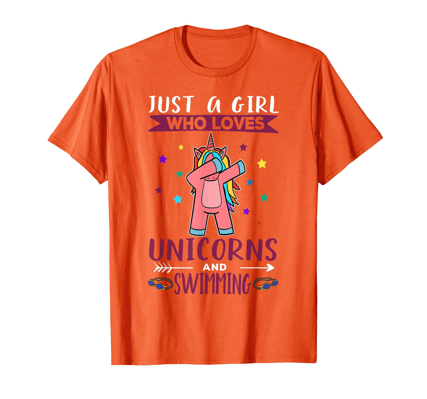 Just A Girl Who Loves Unicorns And Swimming Unicorn T-Shirt