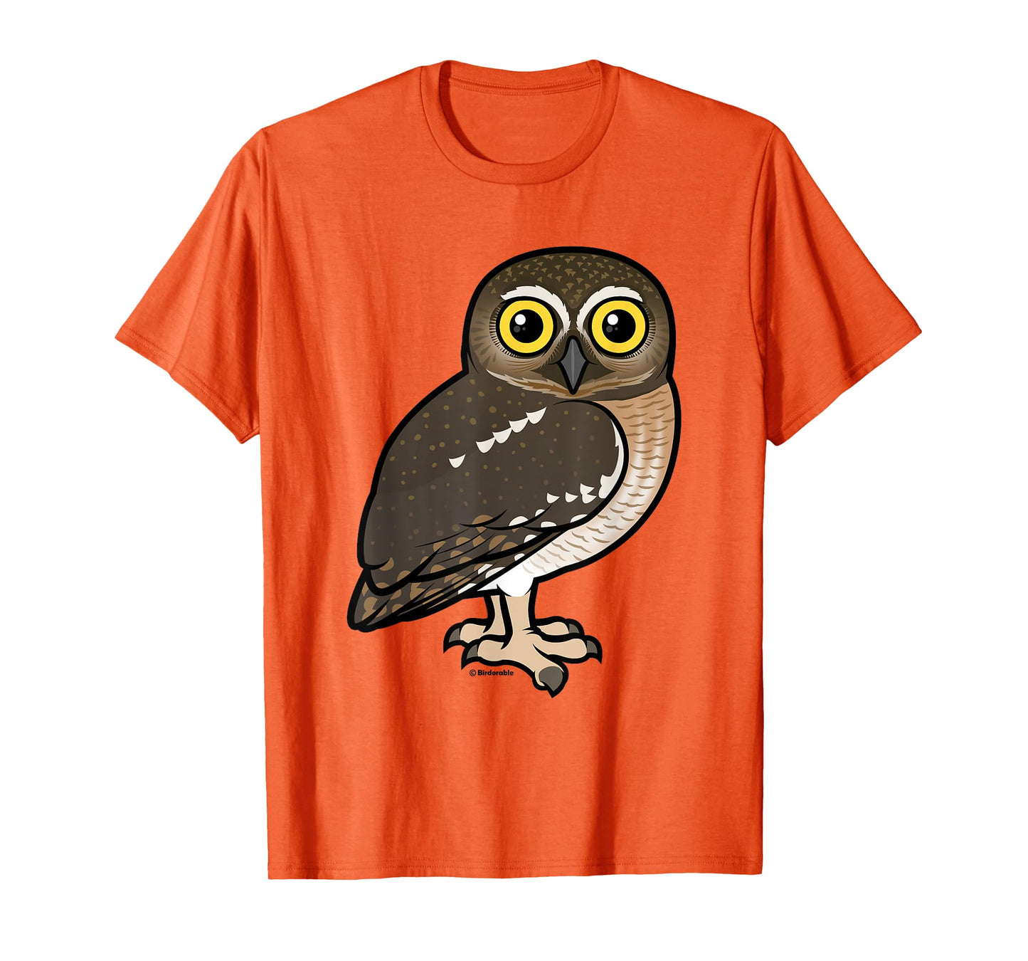 Cute Cartoon Elf Owl Birdorable Illustrated Bird T-Shirt