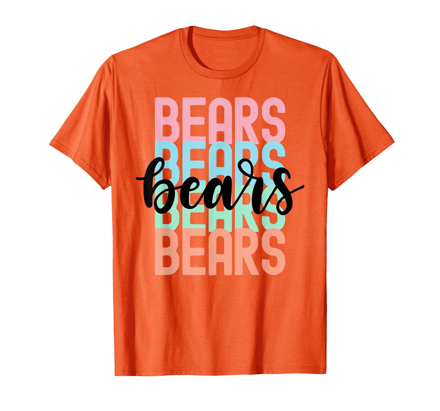 Bears Team Mascot School Spirit Game Night T-Shirt
