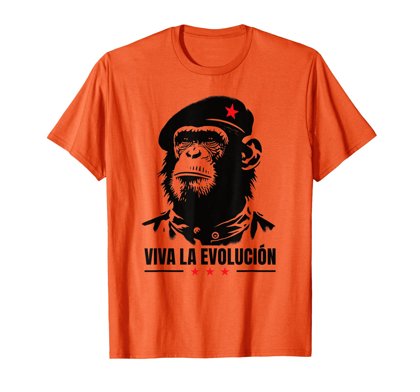 Viva La Evolucion Revolutionary Chimp Funny Monkey Che T-Shirt