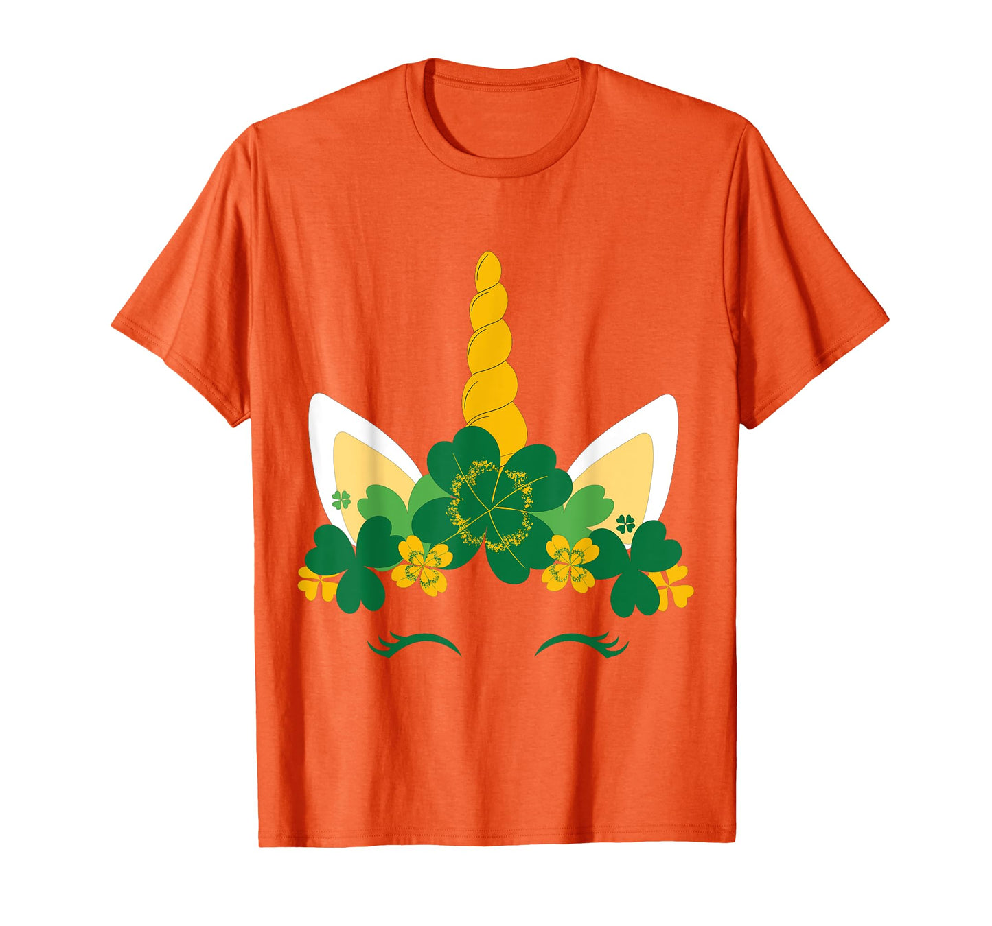 Kids St Patricks Day Unicorn Face Shamrock Pattys Toddler T-Shirt
