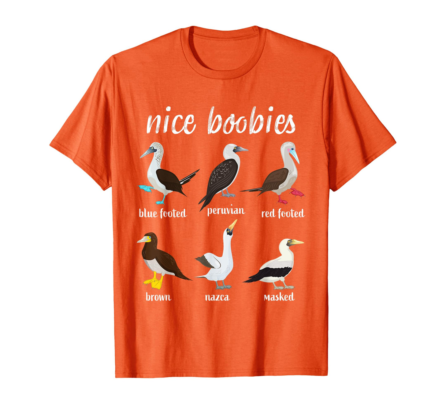 Booby Birds Funny Nice Boobies Galapagos Islands Wildlife T-Shirt