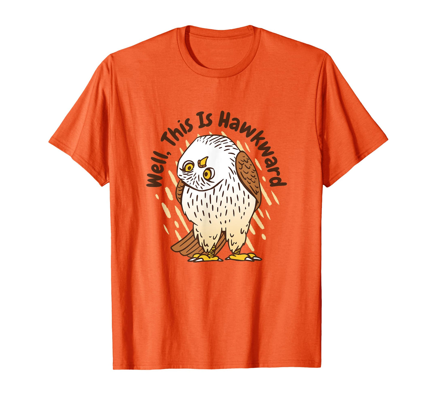 Well, This Is Hawkward Funny Hawk Bird T-Shirt