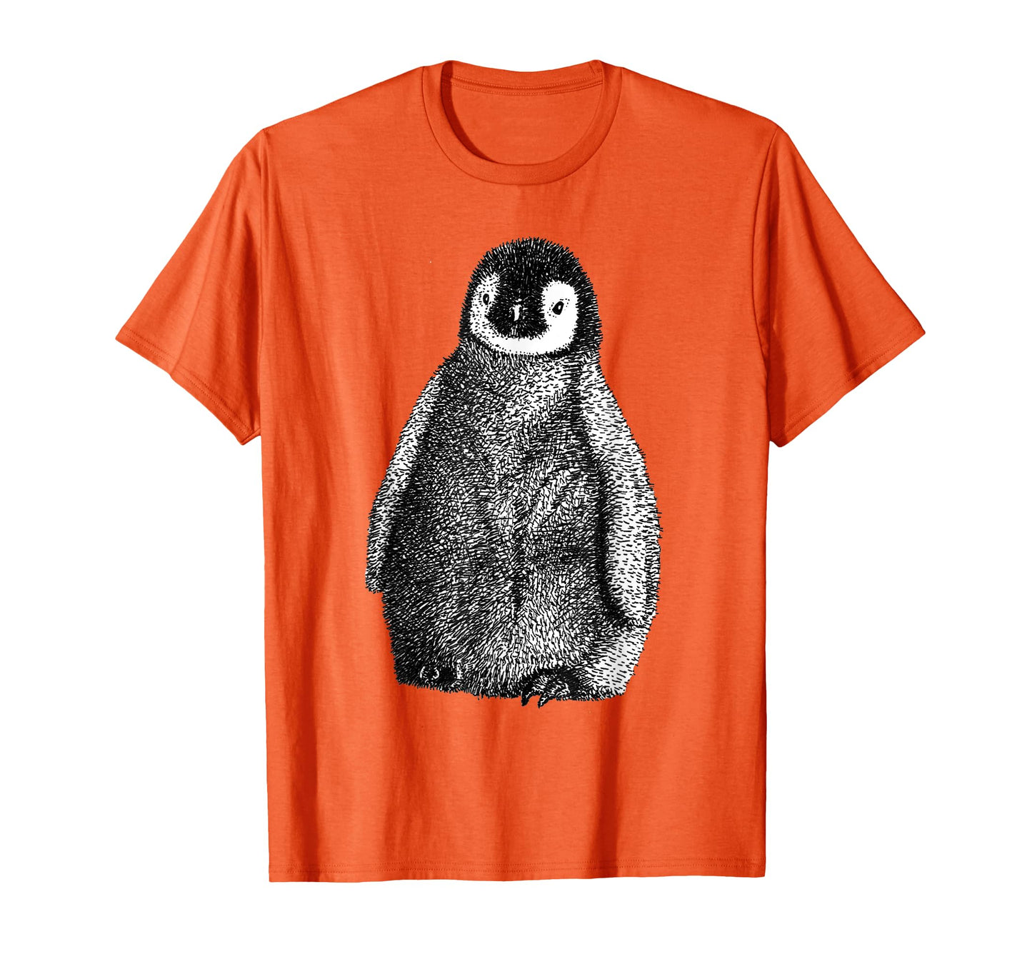 Cute Baby Emperor Penguin Illustration T-Shirt