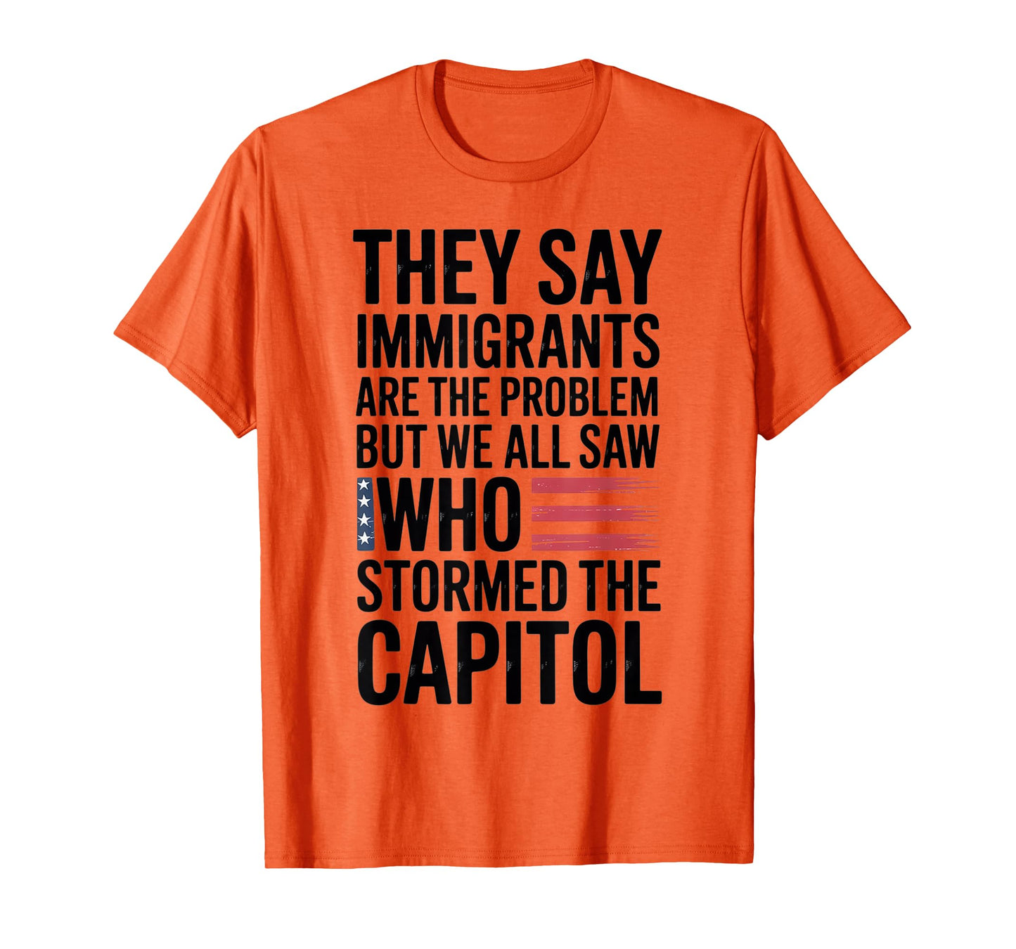 They Say Immigrants Are The Problem But We All Saw Stormed T-Shirt