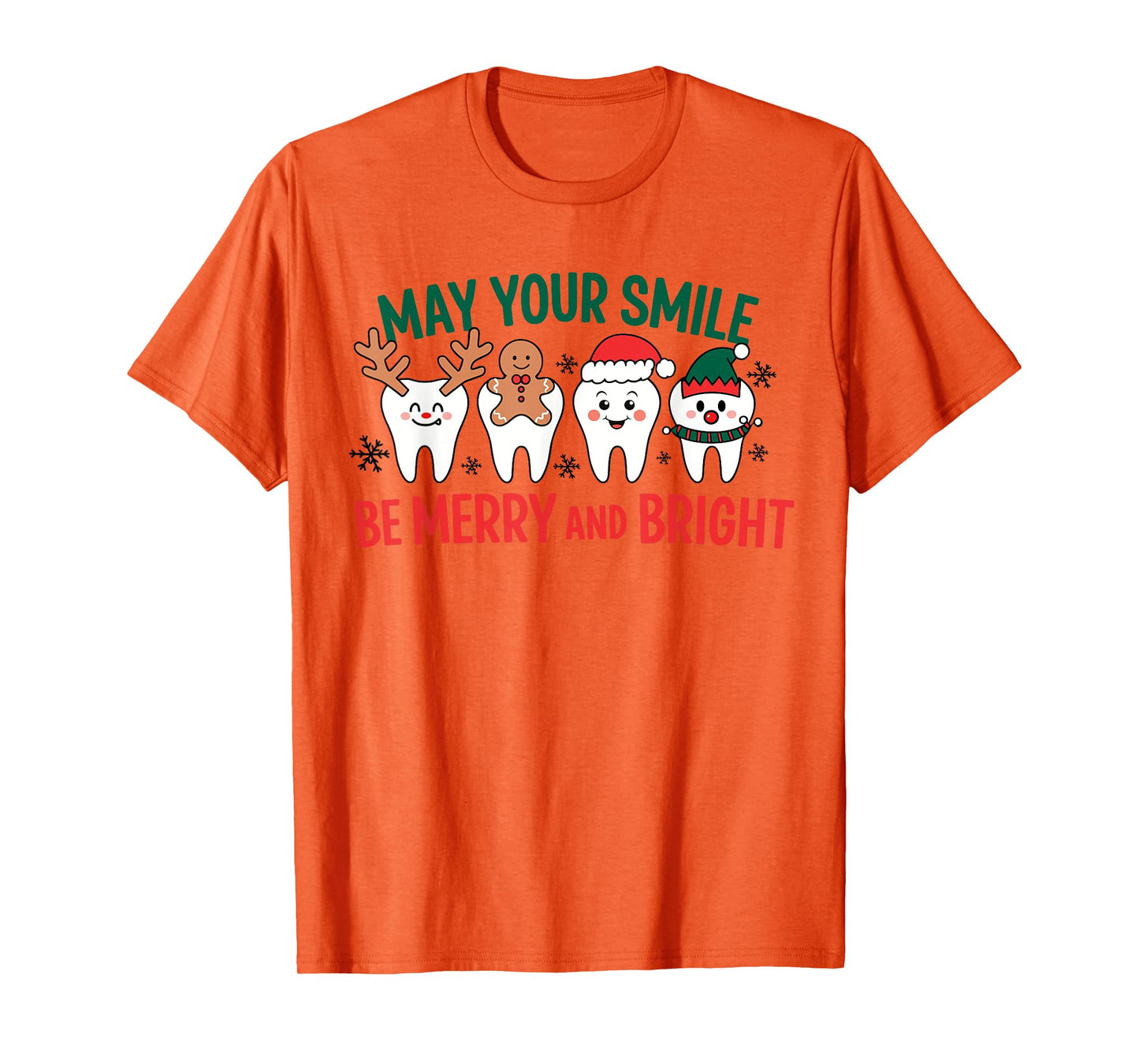 Funny Dentist Christmas All Teeth White Xmas Dental Women T-Shirt