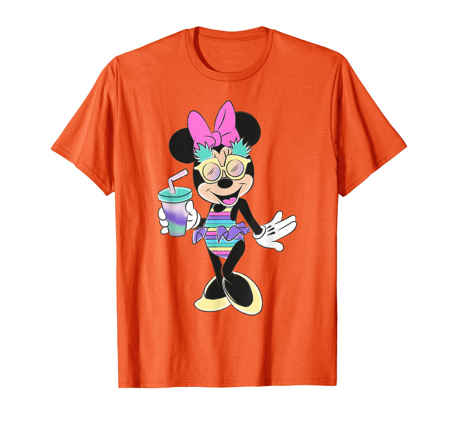 Disney - Minnie Mouse Unicorn Stripes and Pineapples T-Shirt