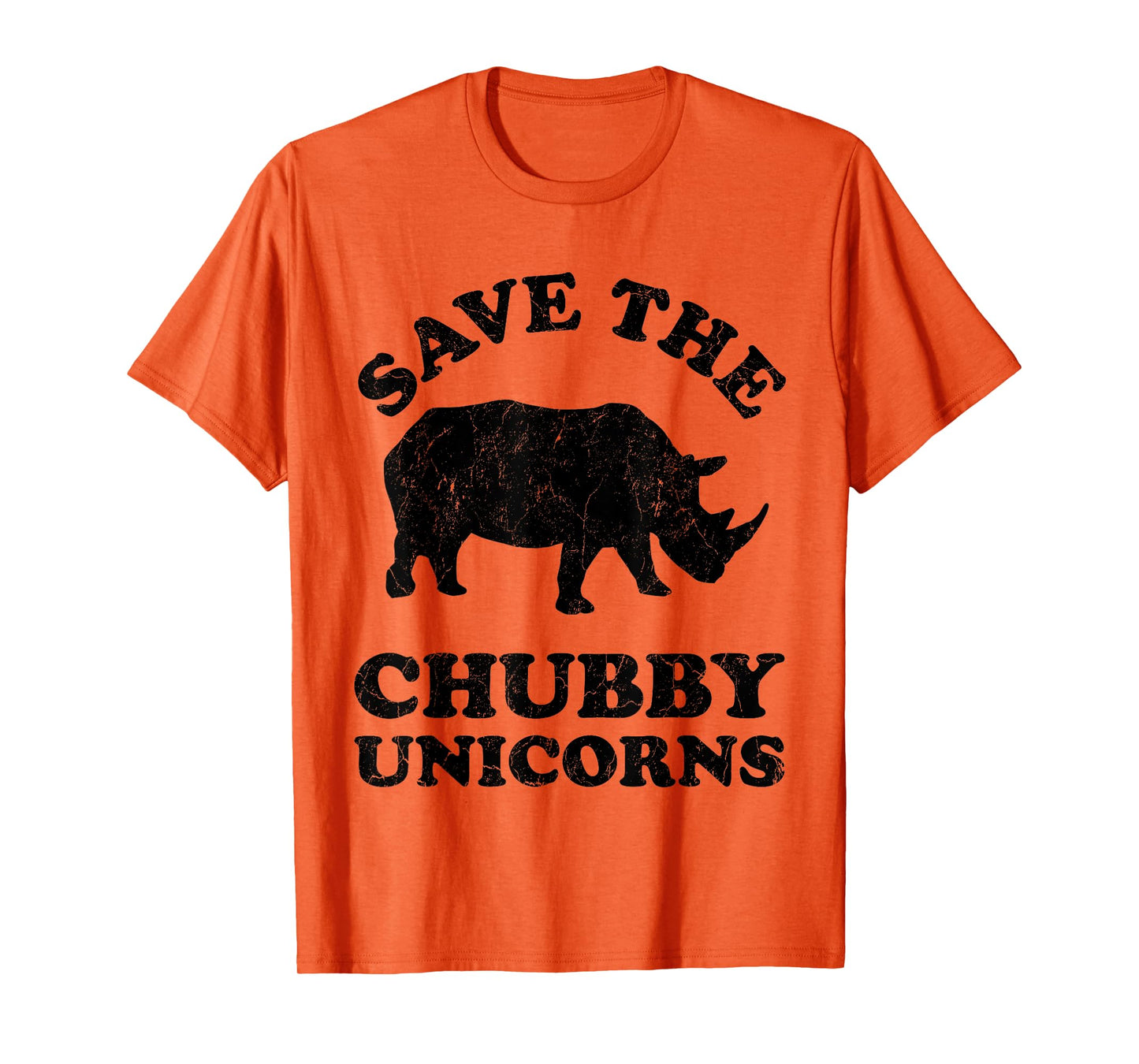 Save The Chubby Unicorns Rhino Funny Animal Rights Activists T-Shirt