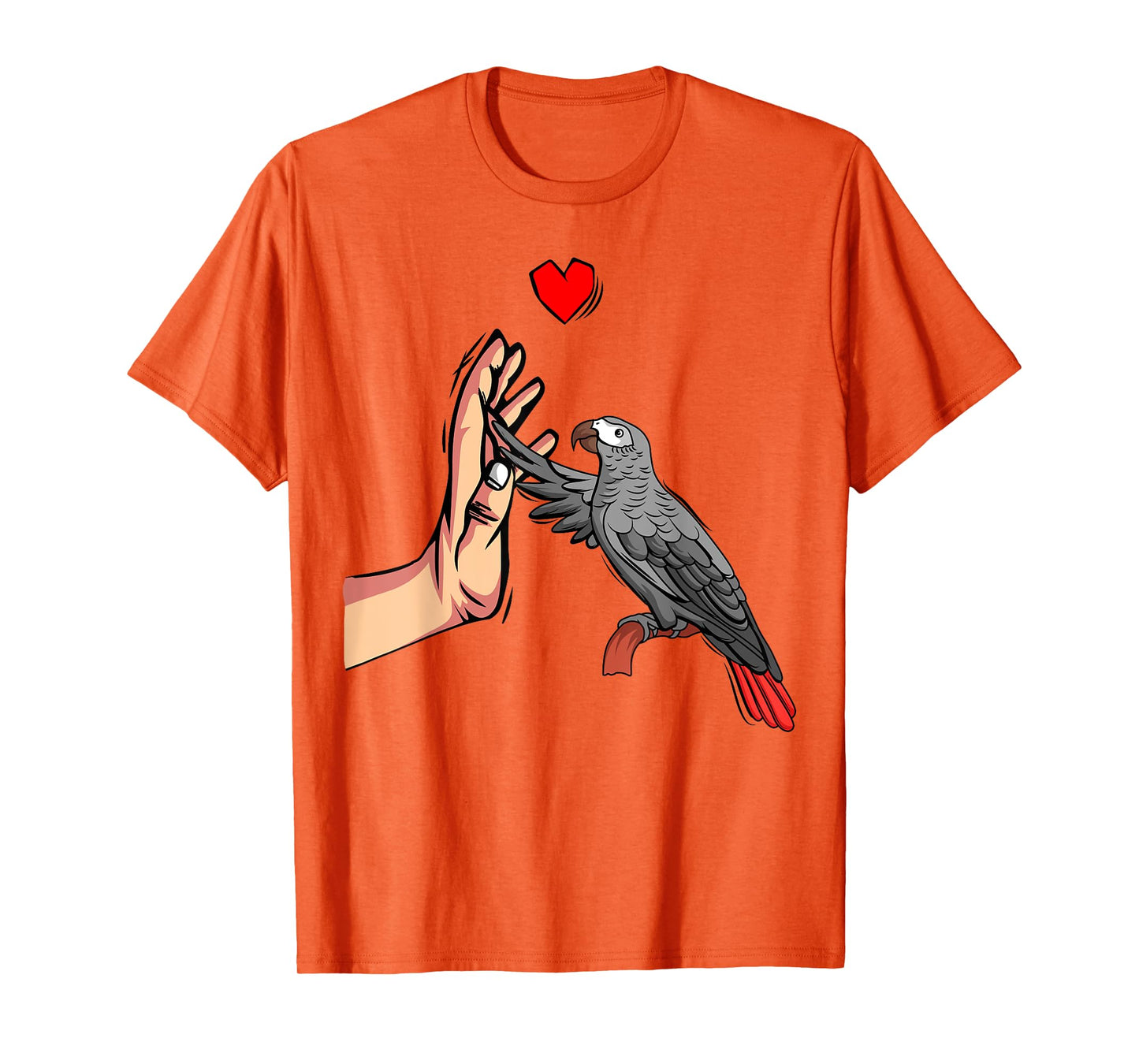 African Grey Parrot Love funny Womens T-Shirt