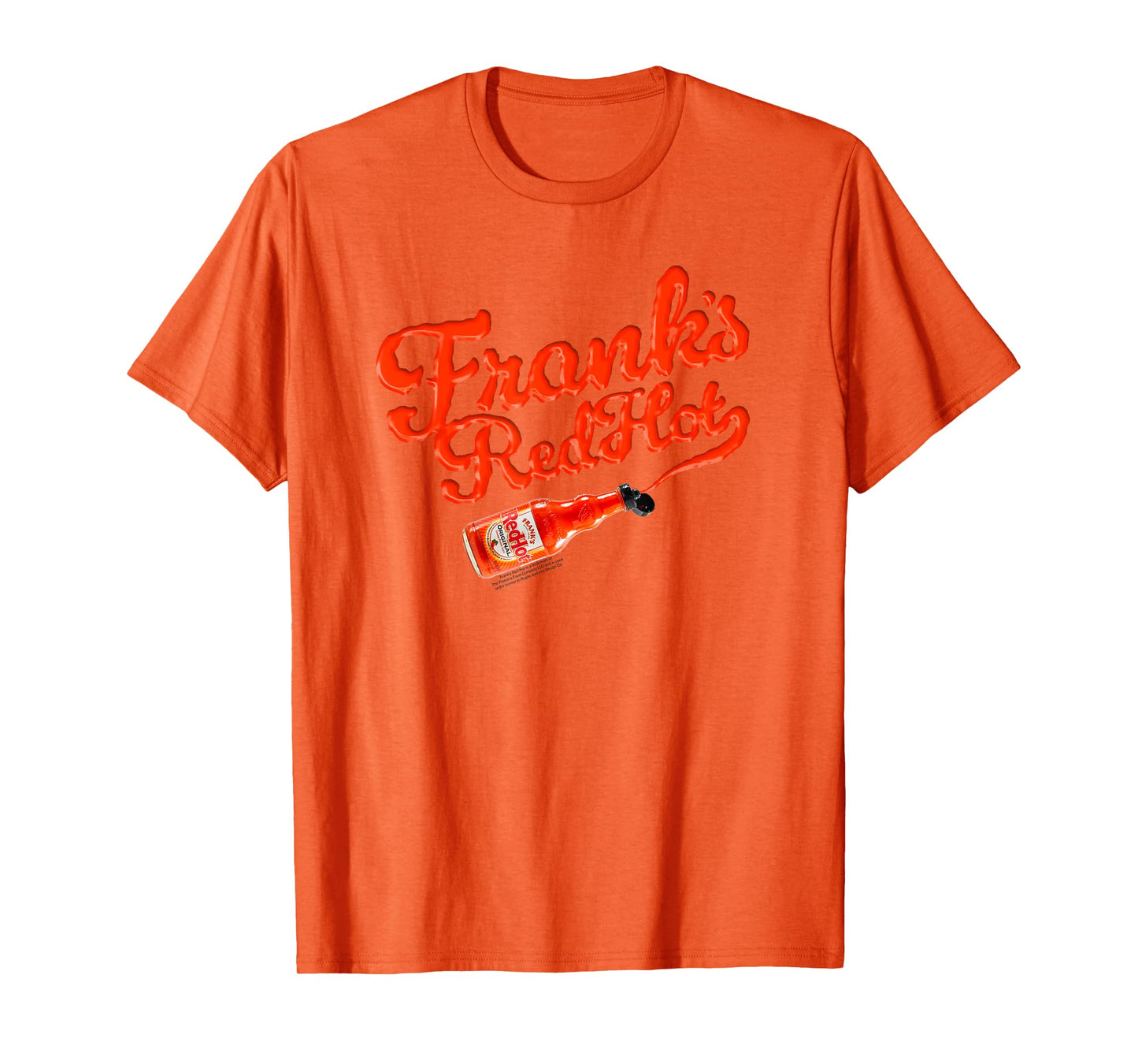 Frank's RedHot Sauce Logo with Bottle Funny T-Shirt