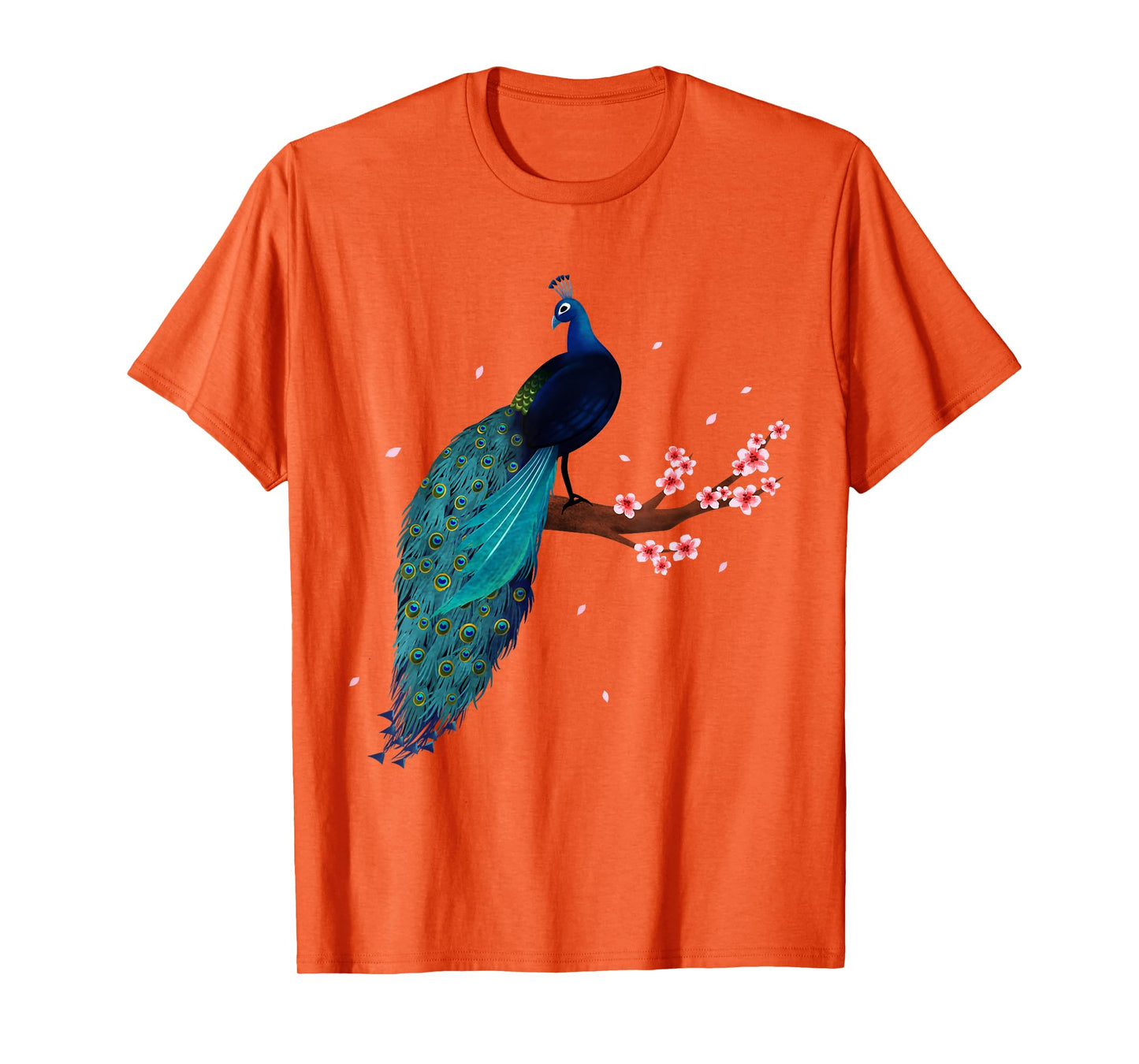 Vintage Peacock Japanese Beauty Bird Flower Gift T Shirt T-Shirt