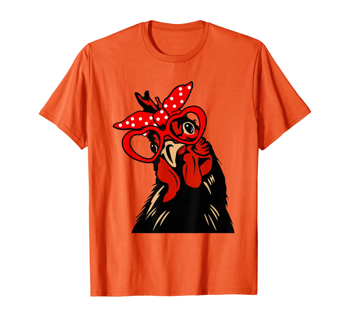 Chicken with bandana headband and glasses cute T-Shirt