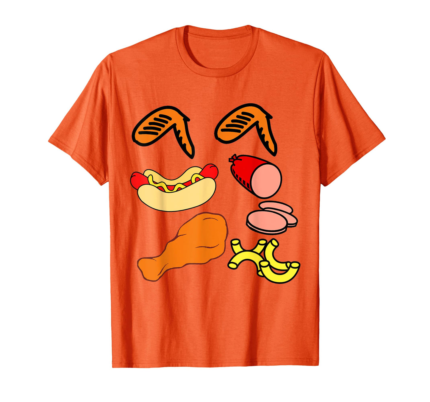 Chicken wing chicken wing hot dog and baloney funny food T-Shirt for Men Women Girls Kids