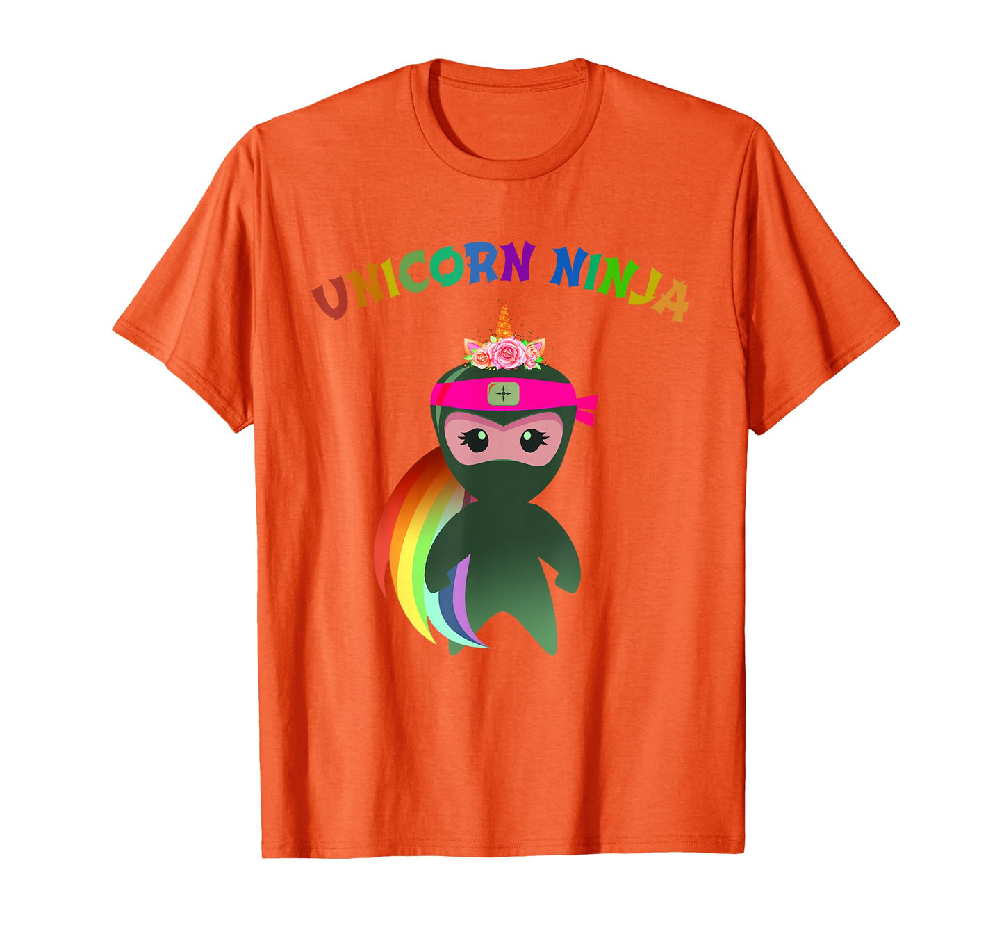 Pink UNICORN NINJA Fancy Dress Spy Girls Kids Mom Teachers T-Shirt