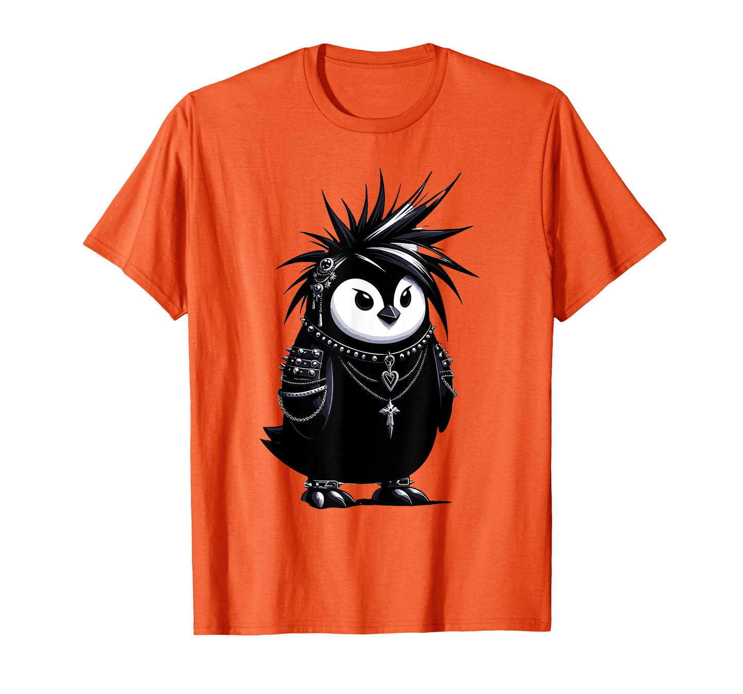 Cool Gothic Aesthetic Penguin Lover Grunge Goth Penguin T-Shirt