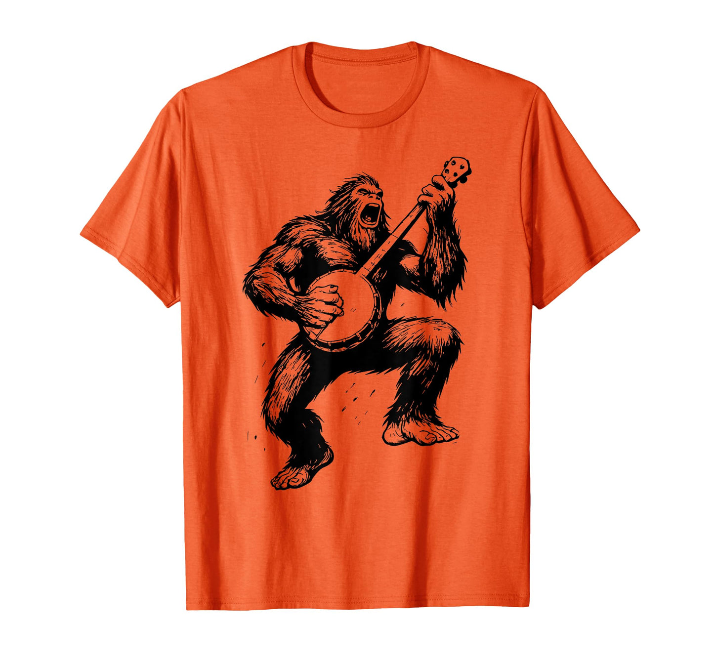 Sasquatch Banjo Player Bigfoot Bluegrass Grassquatch T-Shirt