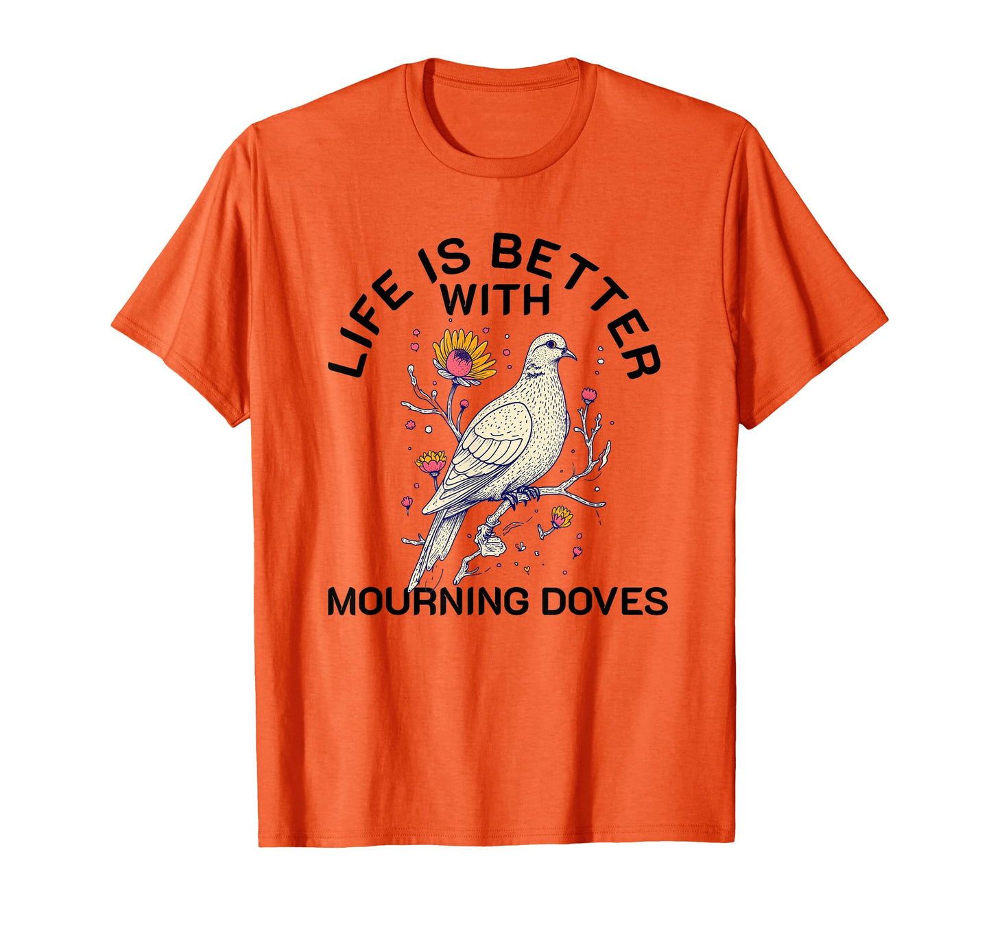 Mourning Dove Retro Vintage Bird Lover Women Men Girl Boys T-Shirt
