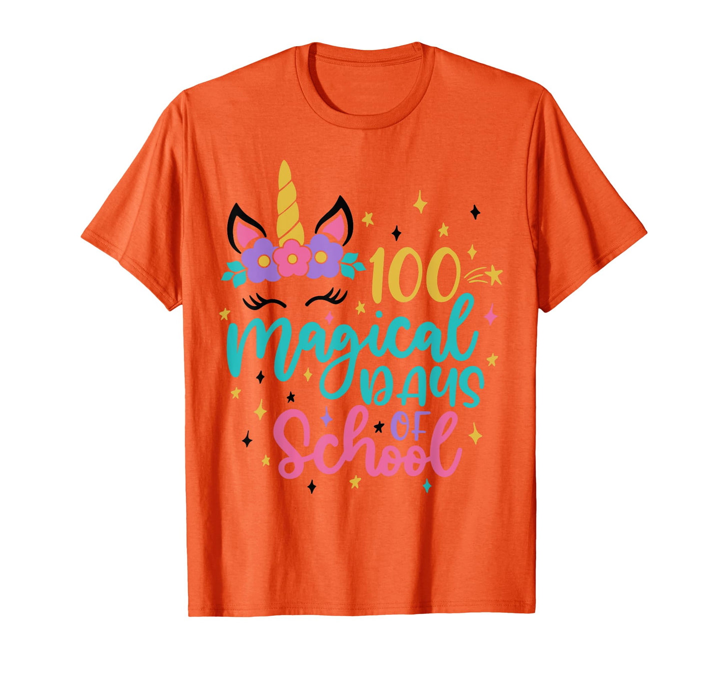 100th Day of School Unicorn 100 Magical Days Teacher Girls T-Shirt