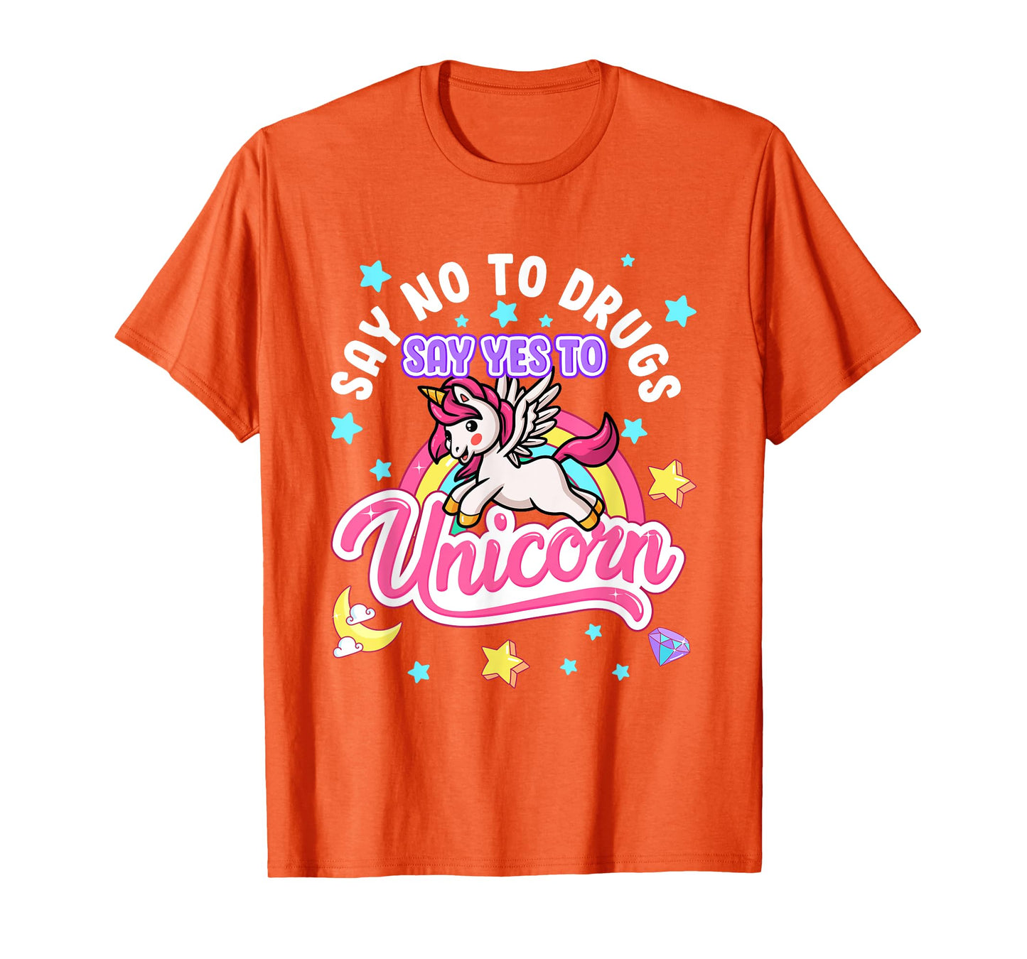 Say No Say Yes to Unicorns Red Ribbon Week T-Shirt