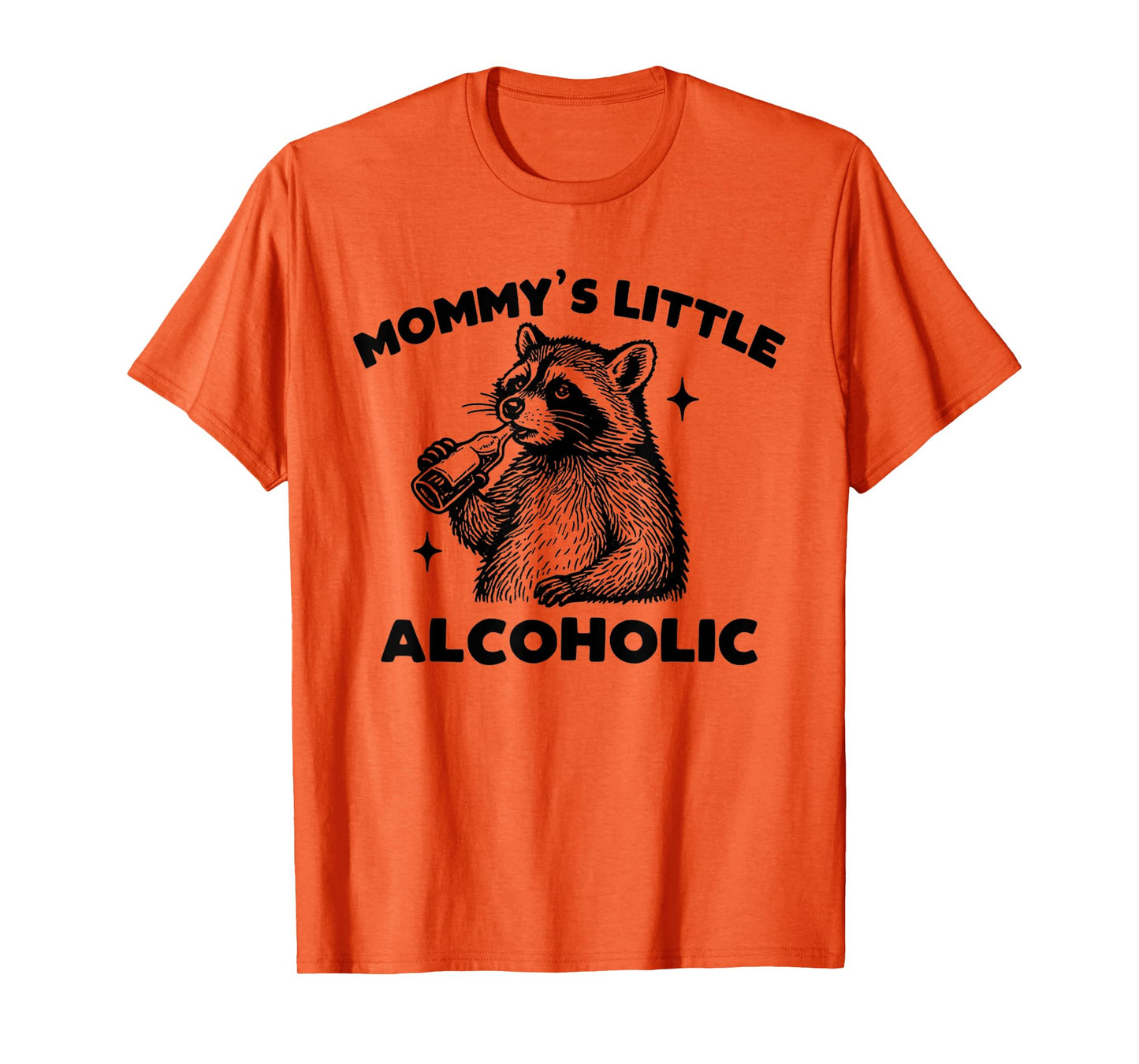 Funny Mommy’s Little Alcoholic Cute Raccoon Meme T-Shirt