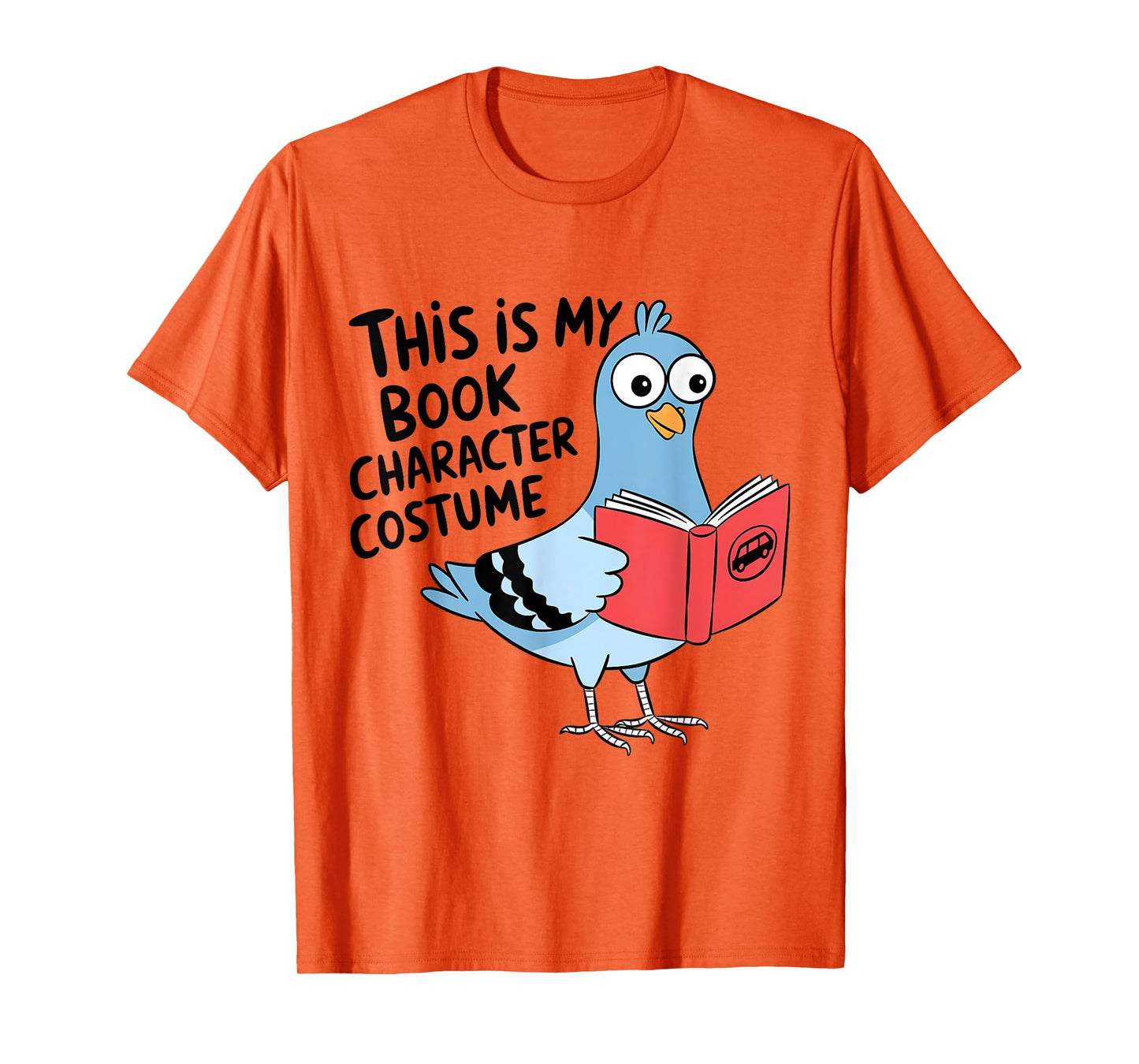 This Is My Book Character Costume Funny Pigeon Kids Reading T-Shirt