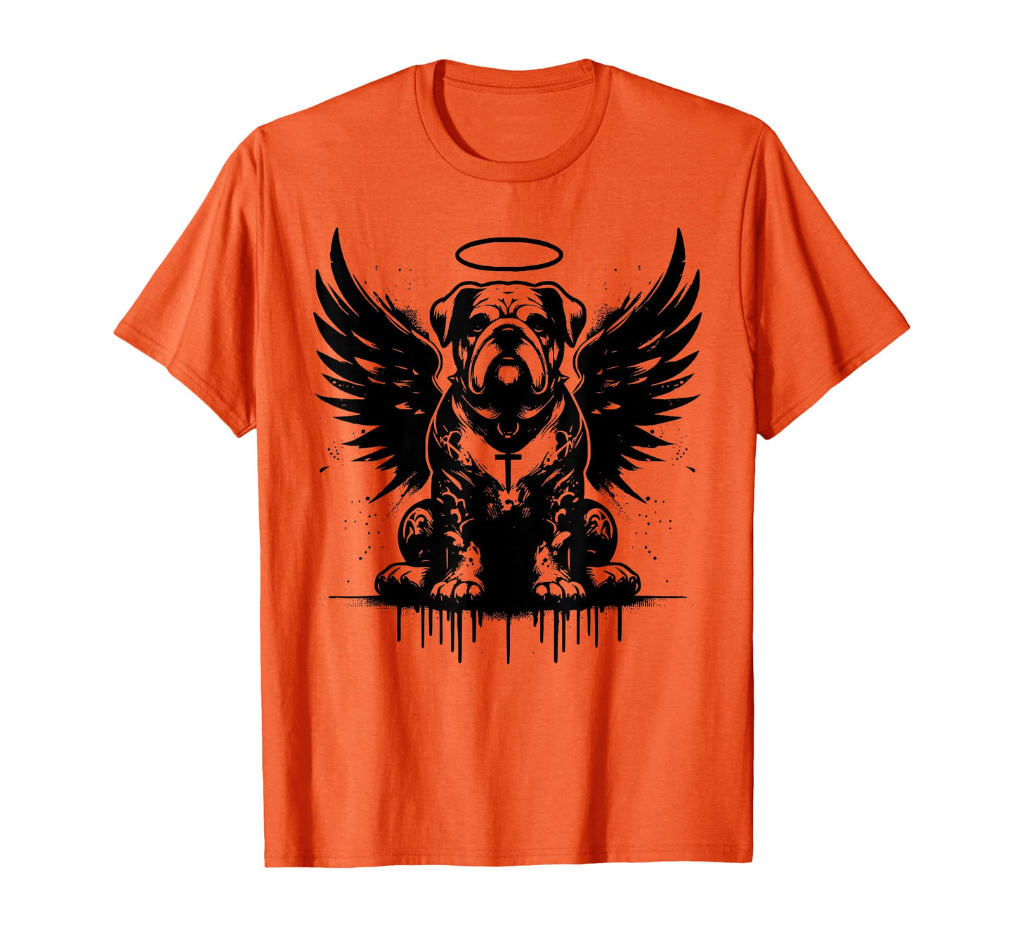 Bulldog With Wings Of An Angel Men Women T-Shirt