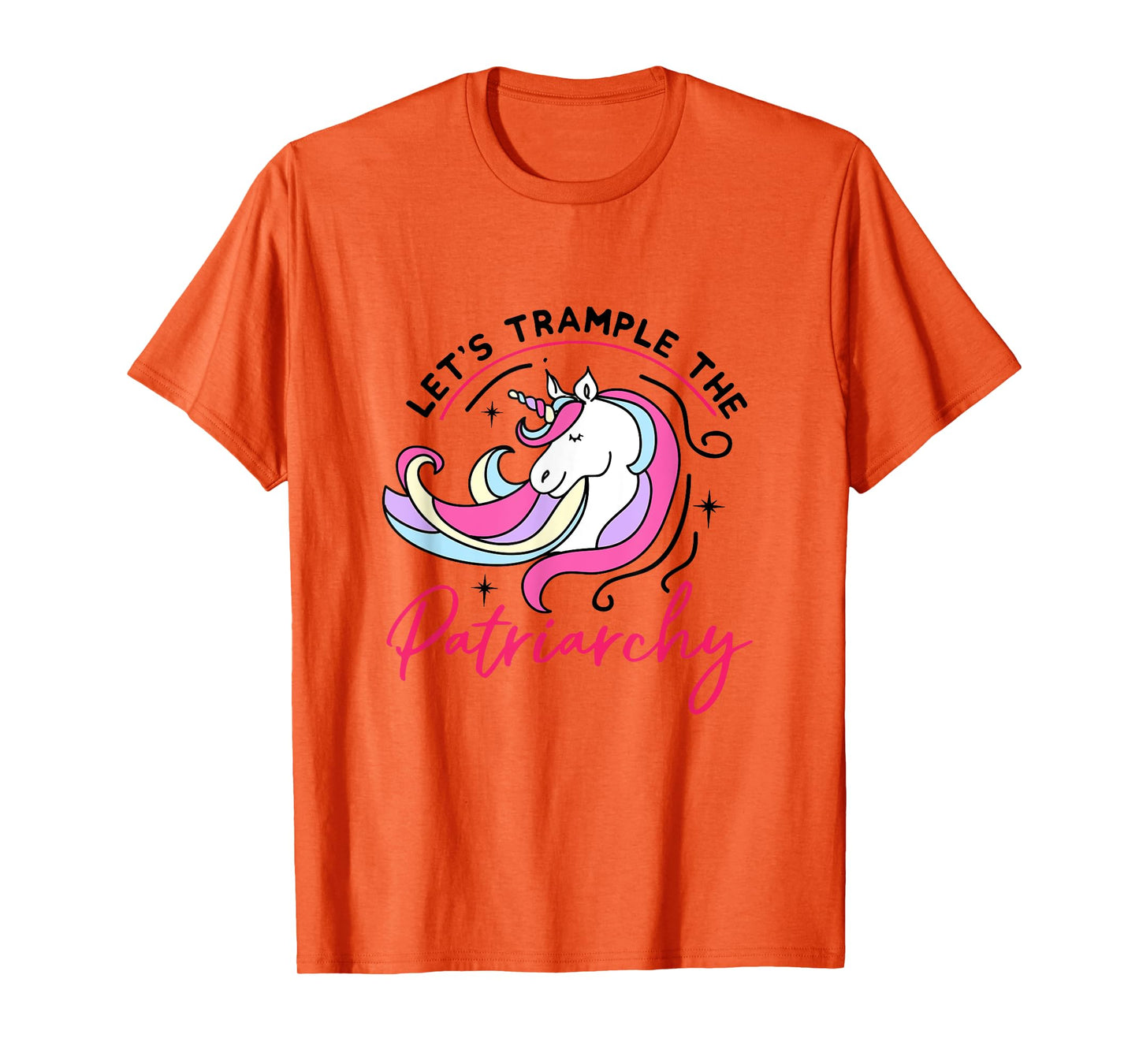 Trample The Patriarchy Funny Feminist Womens Rights Unicorn T-Shirt