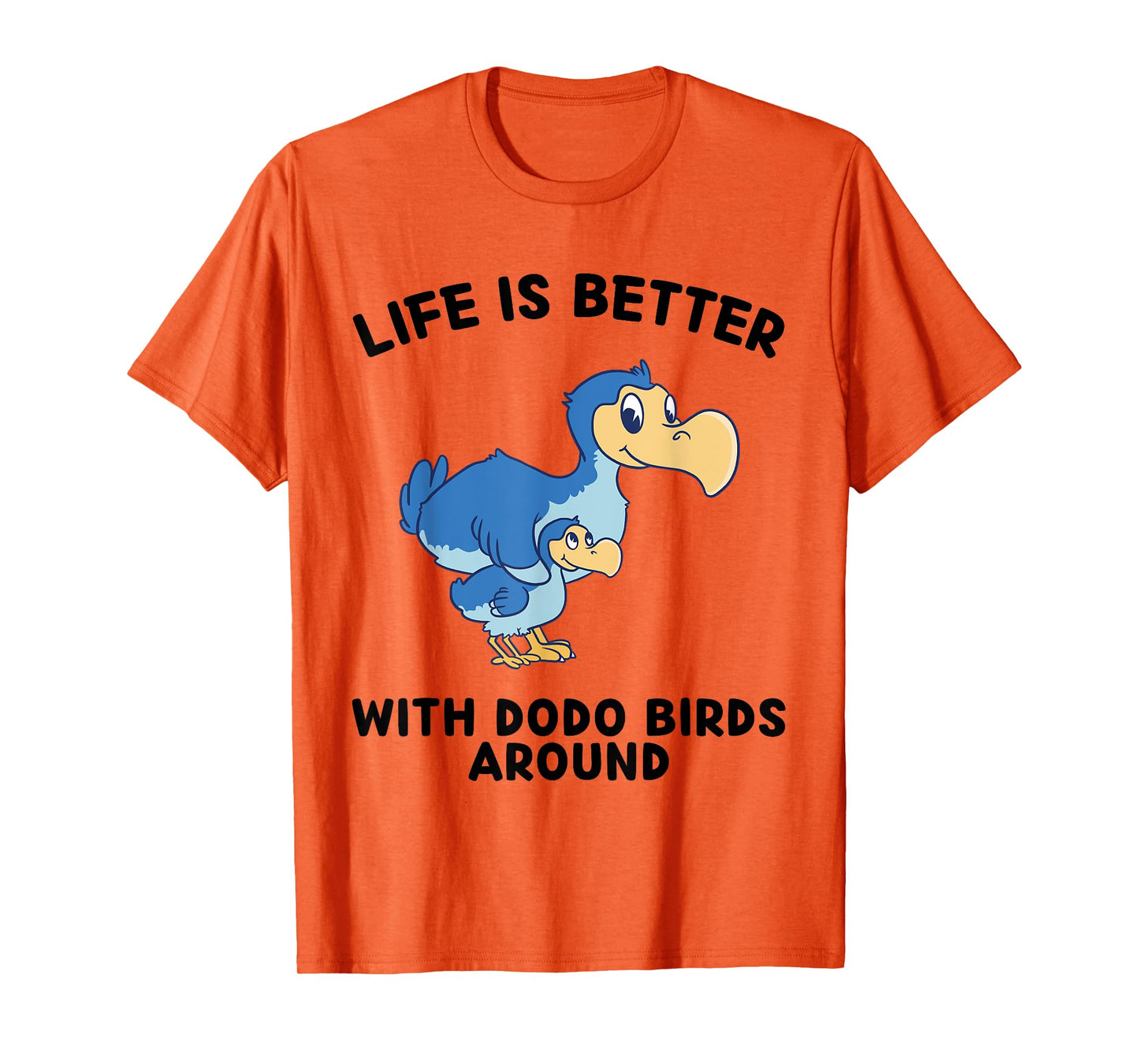 Dodo Birds Life Is Better With Dodo Birds Around T-Shirt - Unisex-Kids Anime Dodo Birds T-Shirt - Grey - Small - Crew Neck - Short Sleeve - Cotton Blend, Polyester