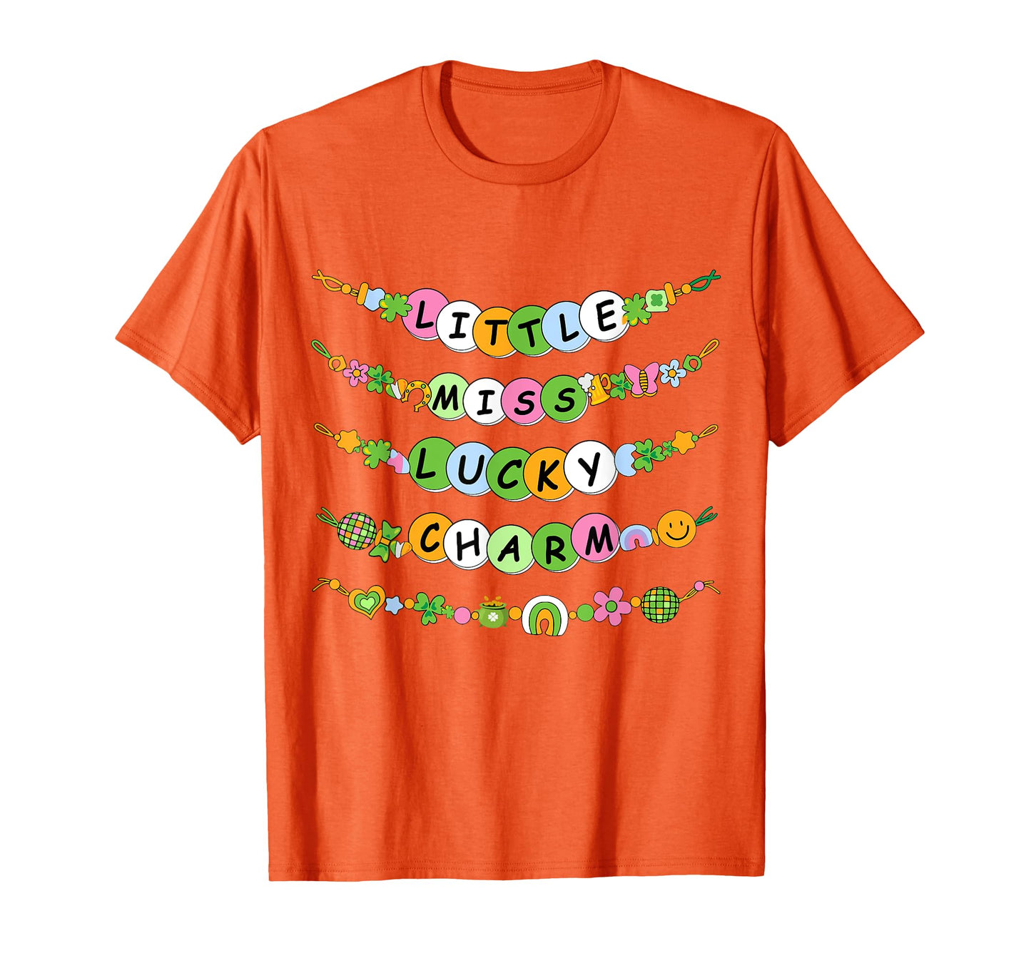 Lil Lucky Charm Bracelets St Patricks Day Toddler Girls Kids T-Shirt