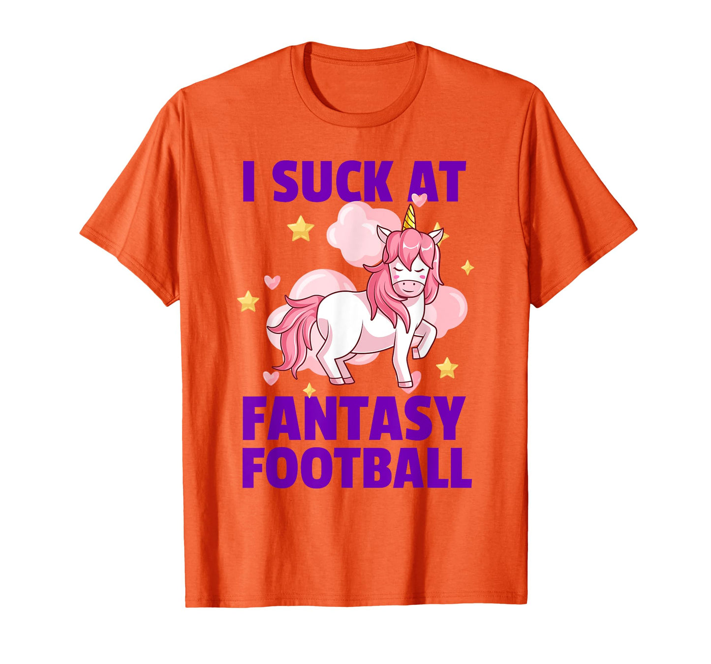 I Suck At Fantasy Football - League Loser Punishment Unicorn T-Shirt