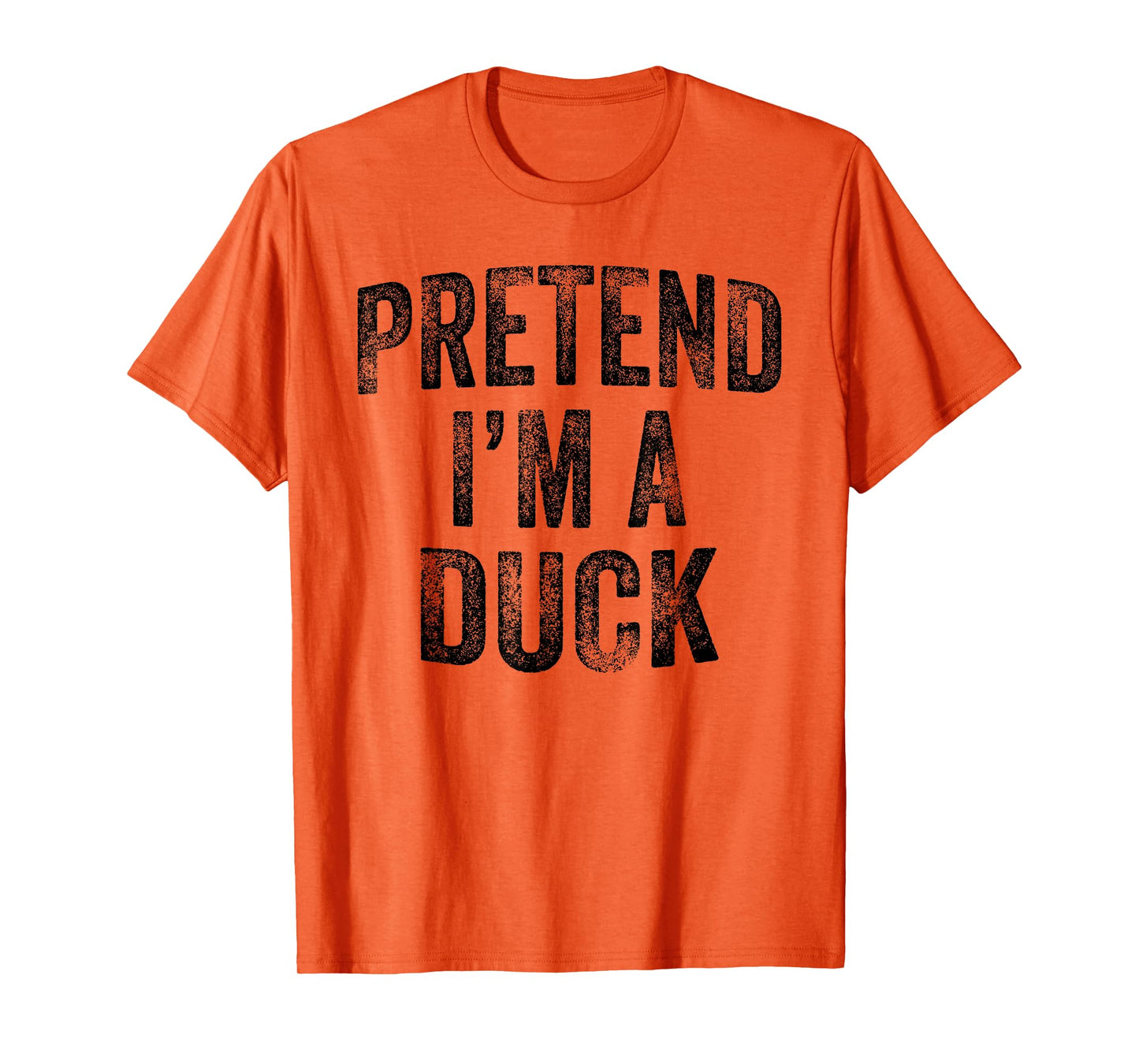 Pretend I'm A Duck Family Lazy Easy Halloween Party Costume T-Shirt