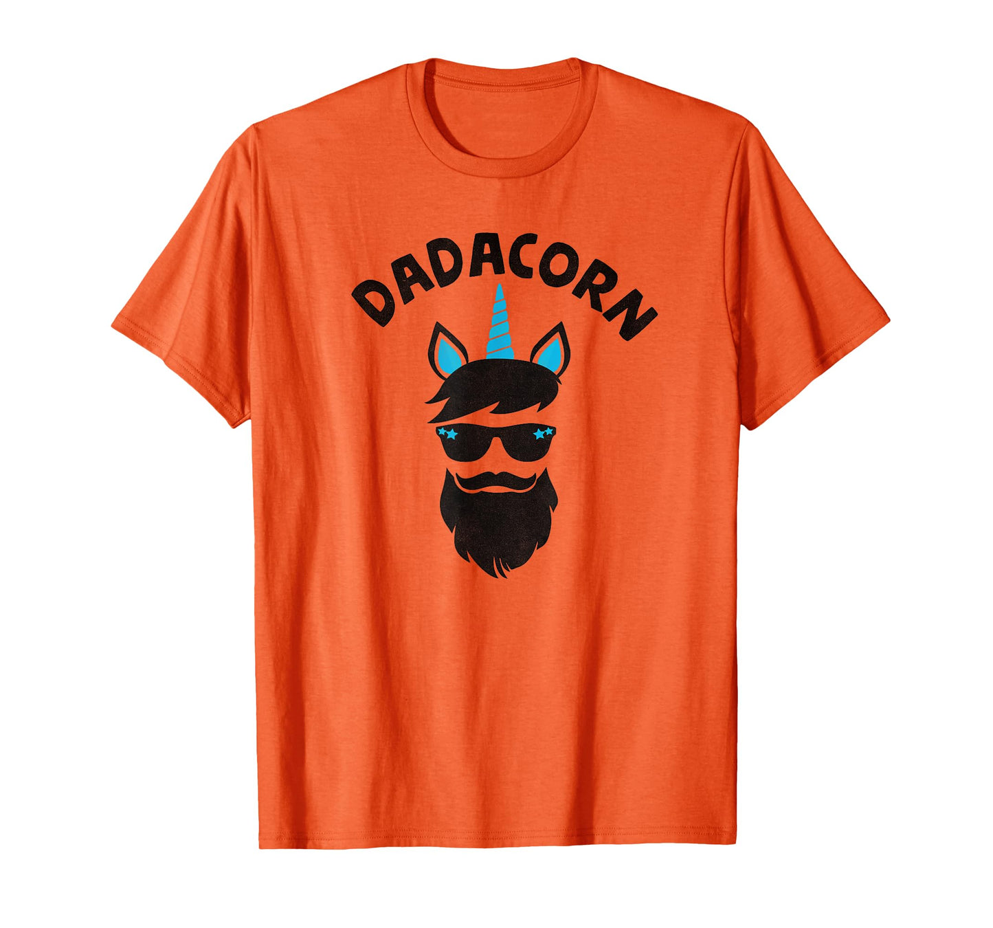 Dadacorn - Unicorn Dad Beard Graphic For Daddy Unicorn T-Shirt