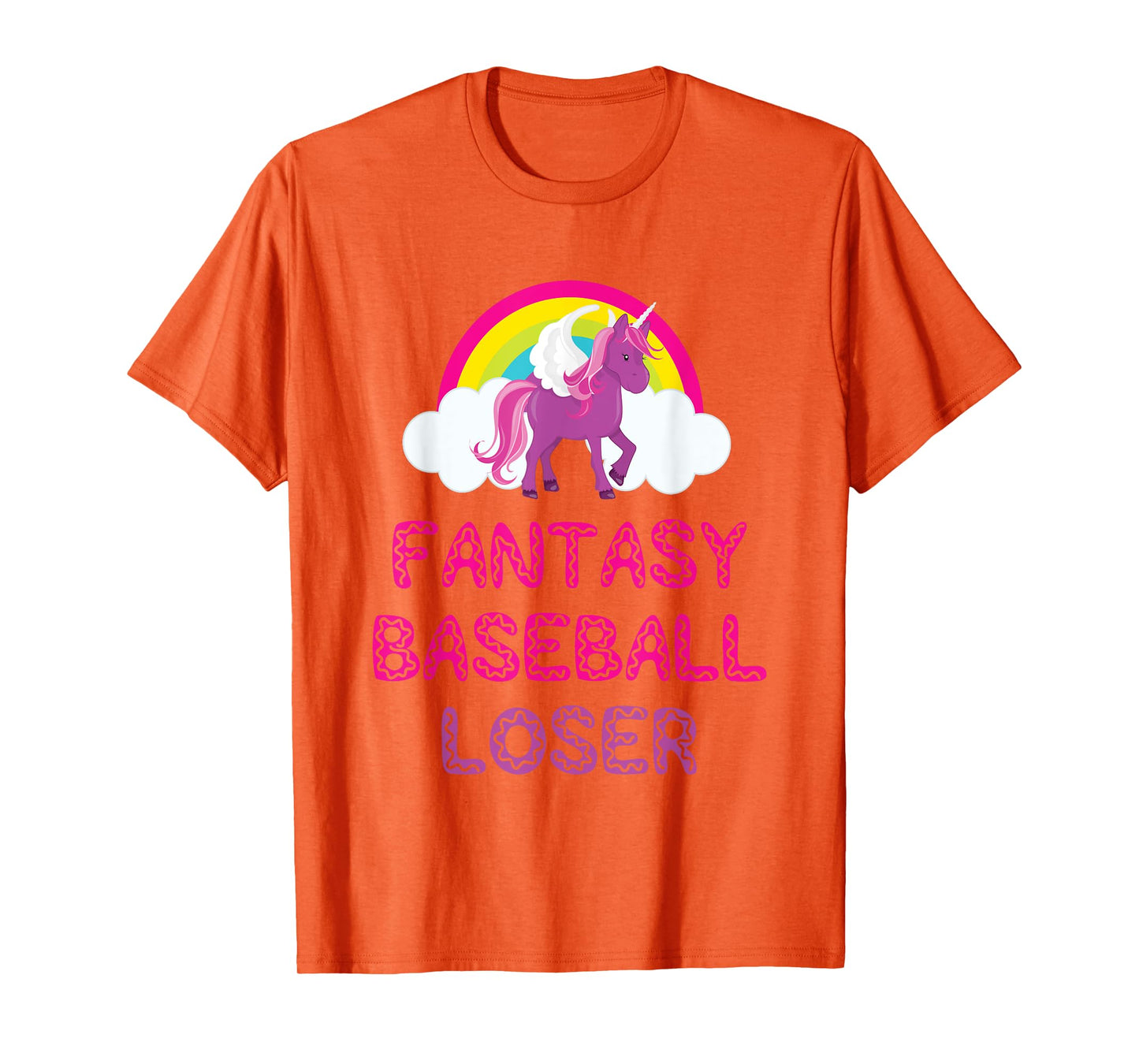 Fantasy Baseball Loser Unicorn Shirt For Bad Players T-Shirt
