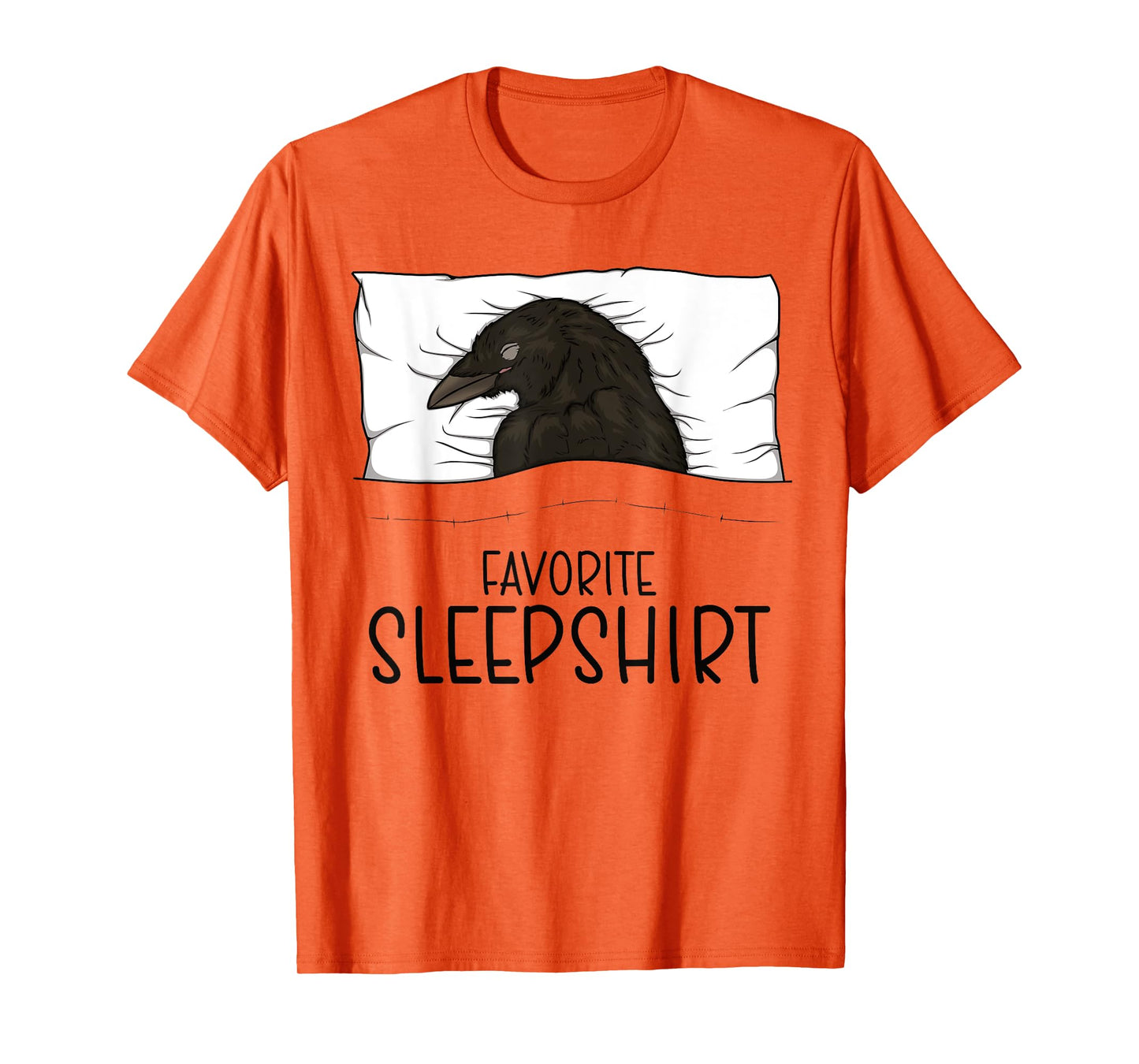 Favorite Sleepshirt Crow, Napping Raven Pajama T-Shirt
