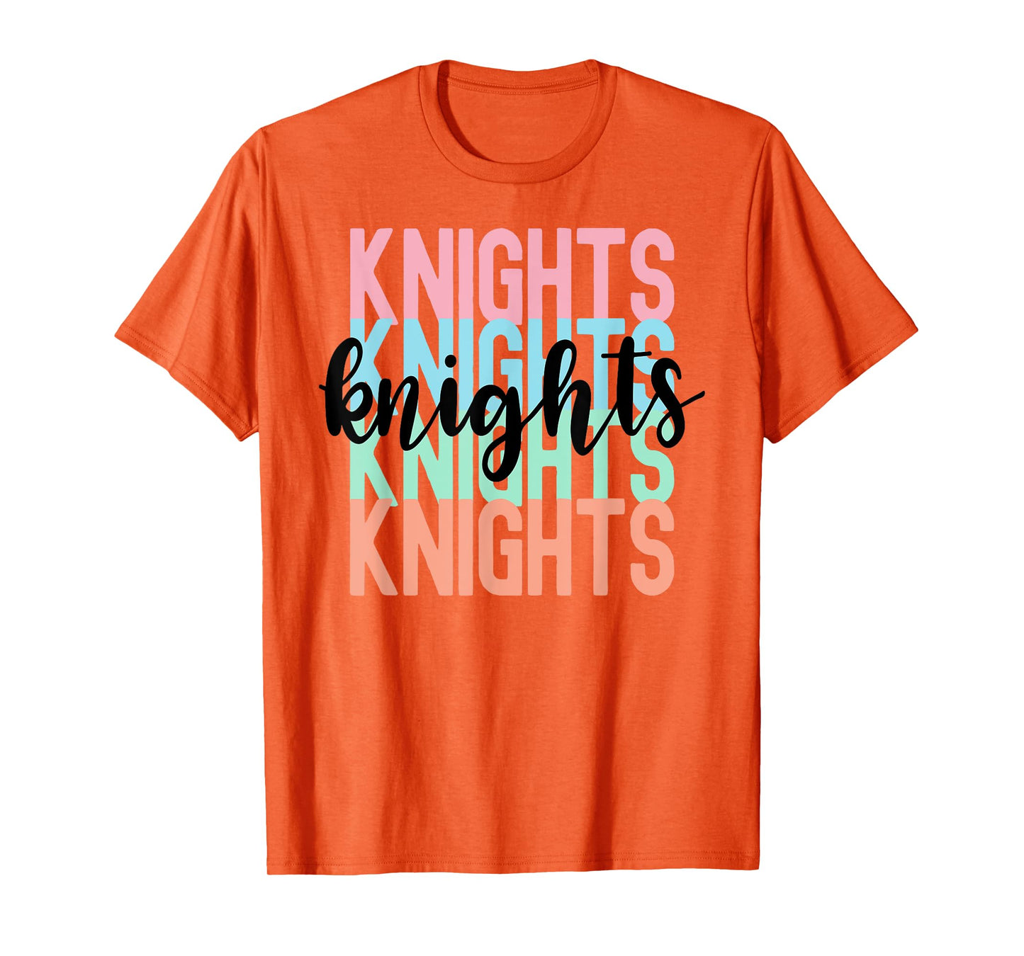 Knights Team Mascot School Spirit Game Night T-Shirt