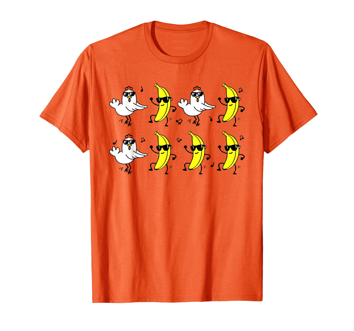 Funny Chicken Banana For Men Women Teens Kids T-Shirt