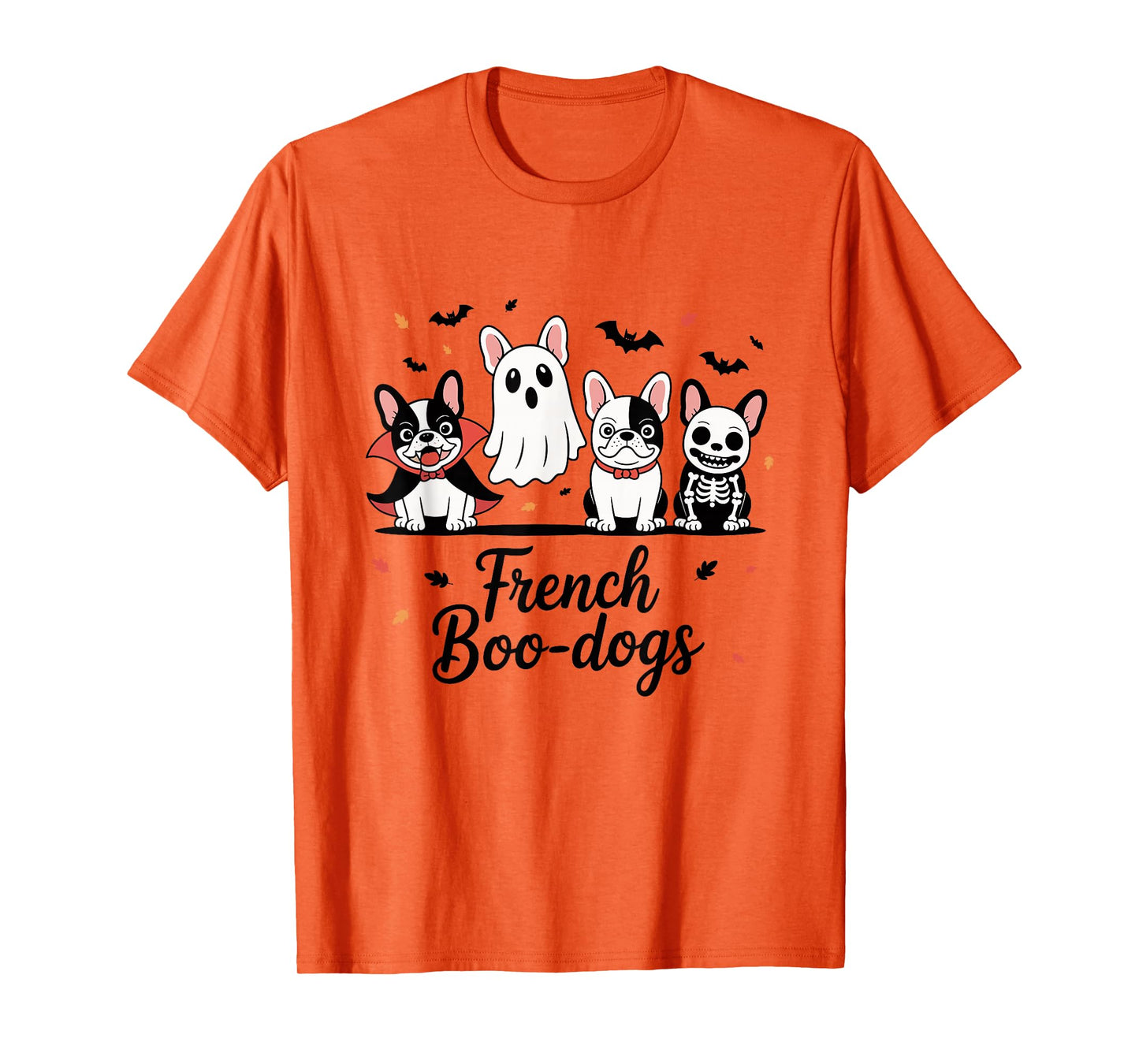 French Boo-Dog Halloween Ghost French Bulldog Fall Autumn T-Shirt