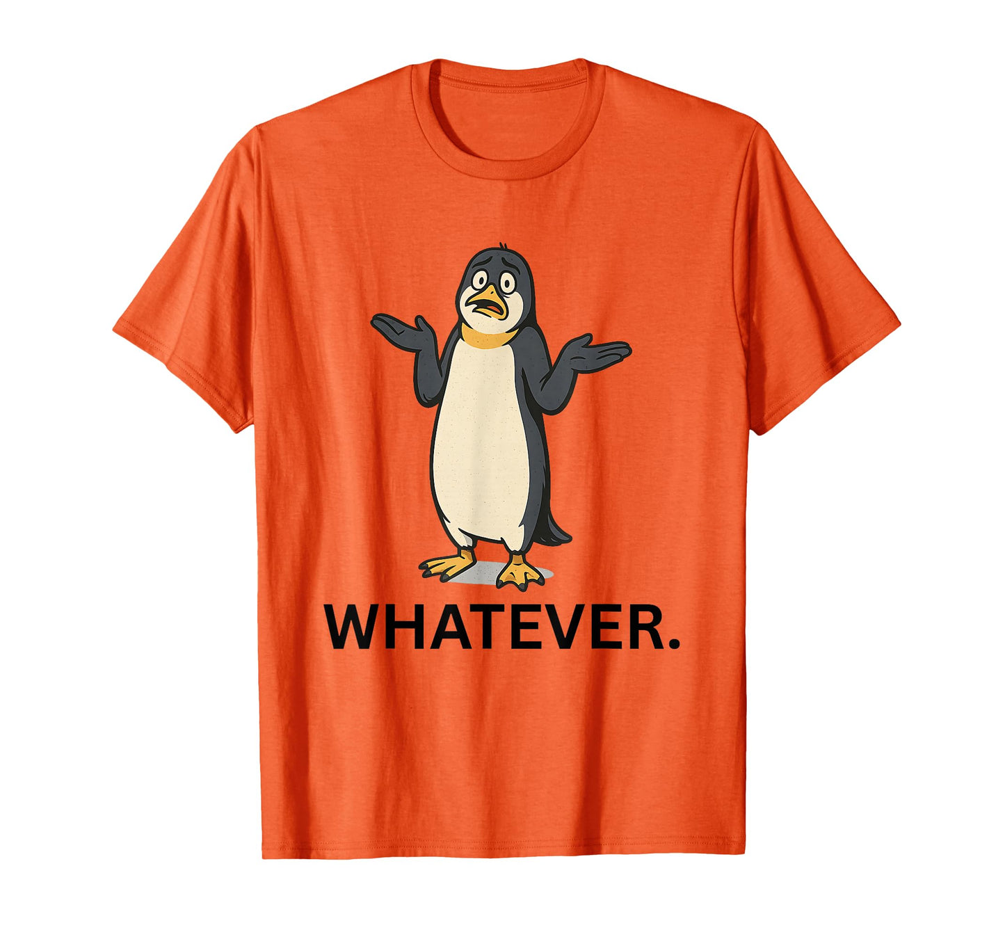 Penguin Shrug Meme – Whatever Tariff Response T-Shirt