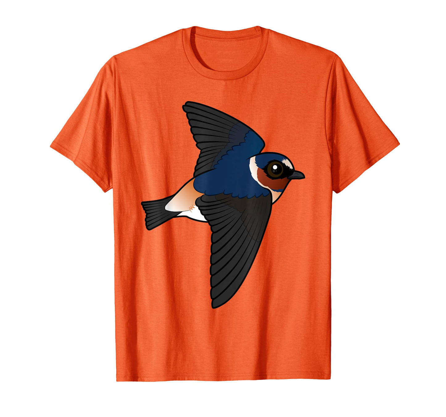 Cute Cartoon Cliff Swallow Flying Birdorable Bird Species T-Shirt