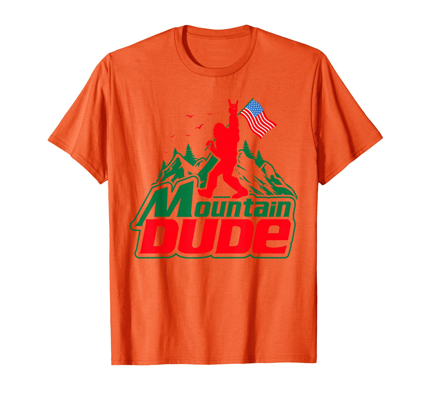 Mountain Dude Funny Bigfoot Sasquatch Hiking Gifts Men Women T-Shirt