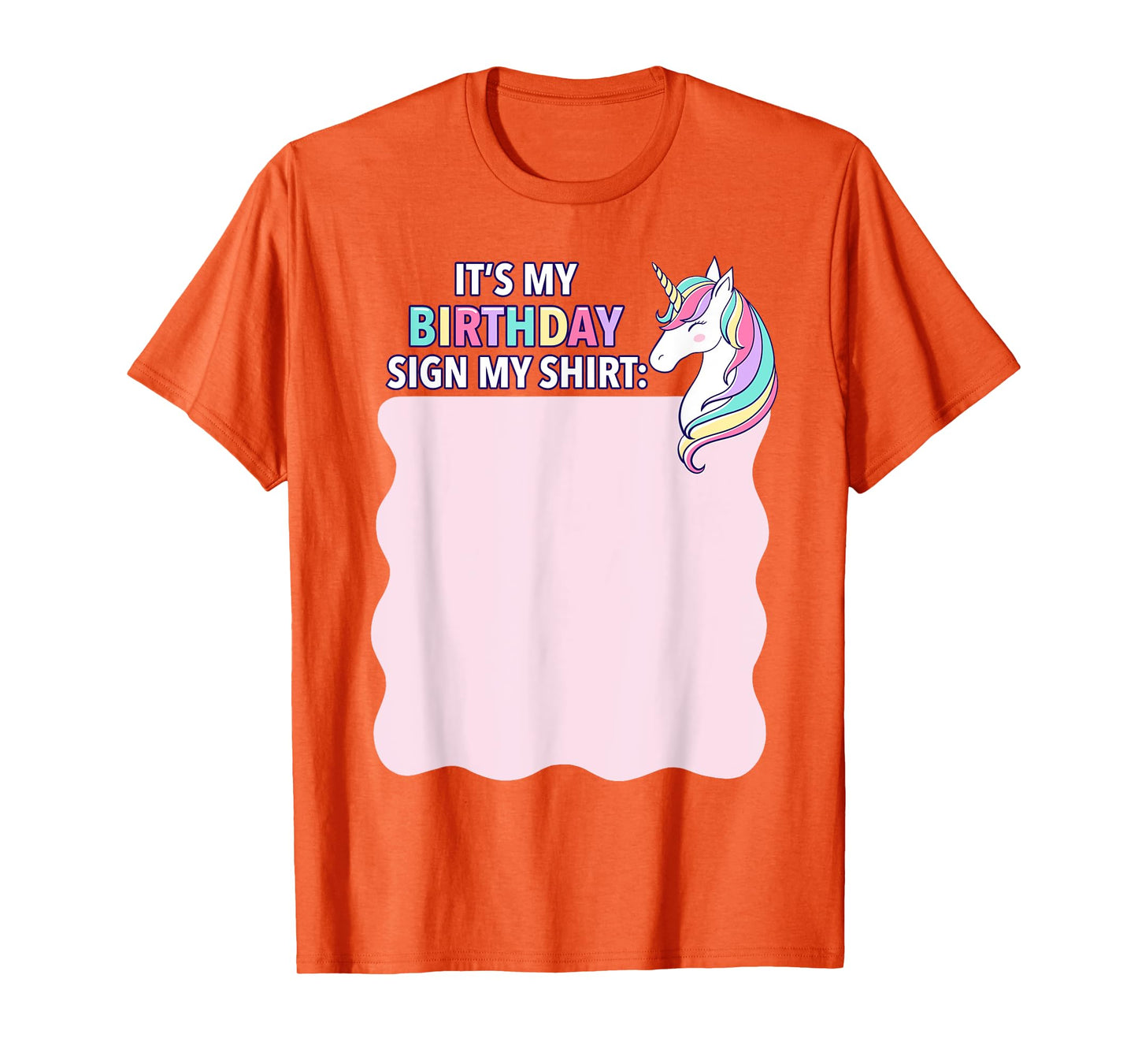 It's My Birthday Sign My Shirt Pink Unicorn Girl Toddler T-Shirt