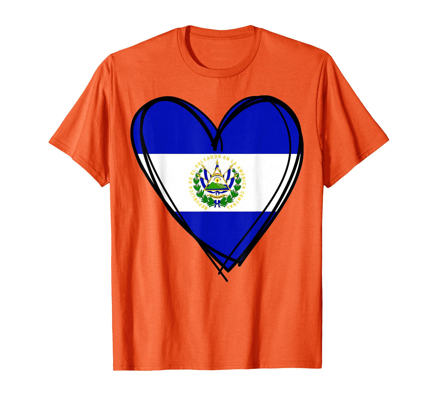 Proud Salvadoran Boy Girl Mommy Hello El Salvador Flag Heart T-Shirt