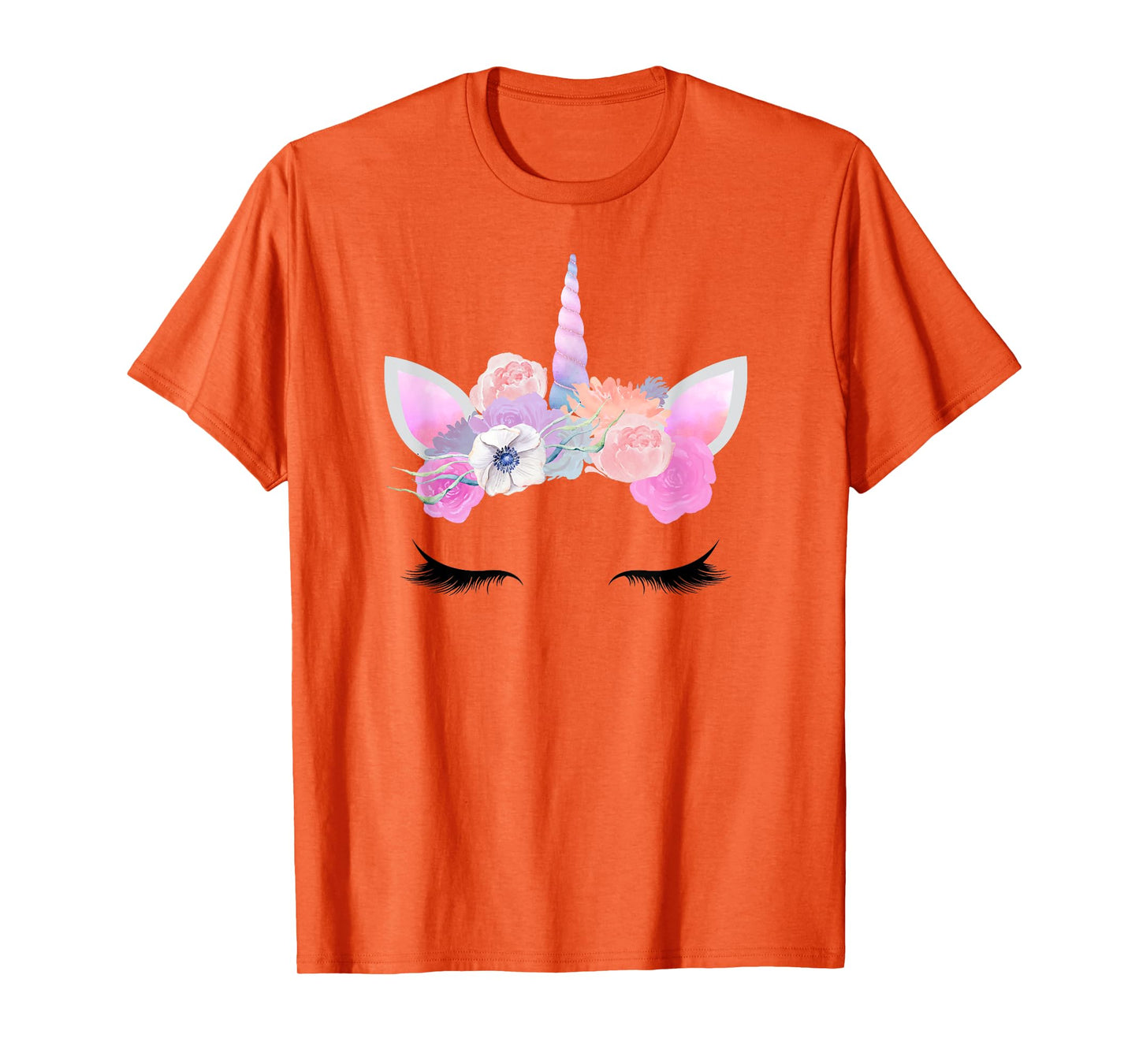 Pink Unicorn Halloween Costume Face Unicorn Birthday Party T-Shirt