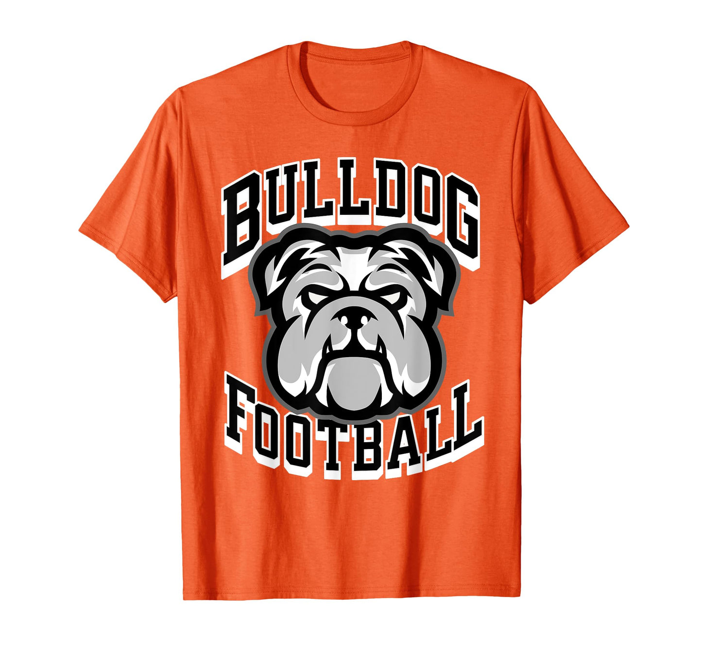 Bulldogs Football Game Day Print Mom Dad Black T-Shirt